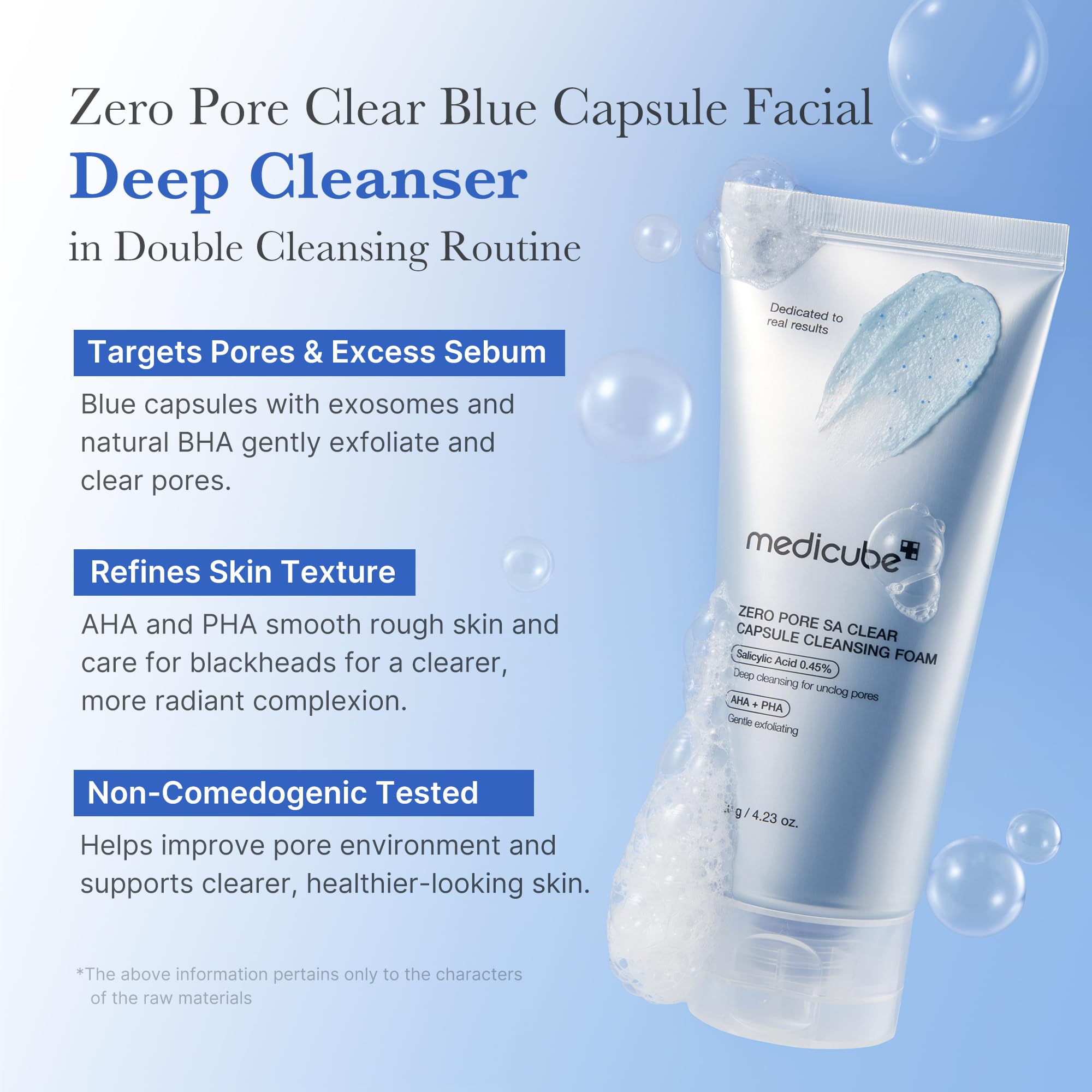 medicube Facial Cleanser Zero Pore Capsule Cleansing Foam - medicube Official Product View 3
