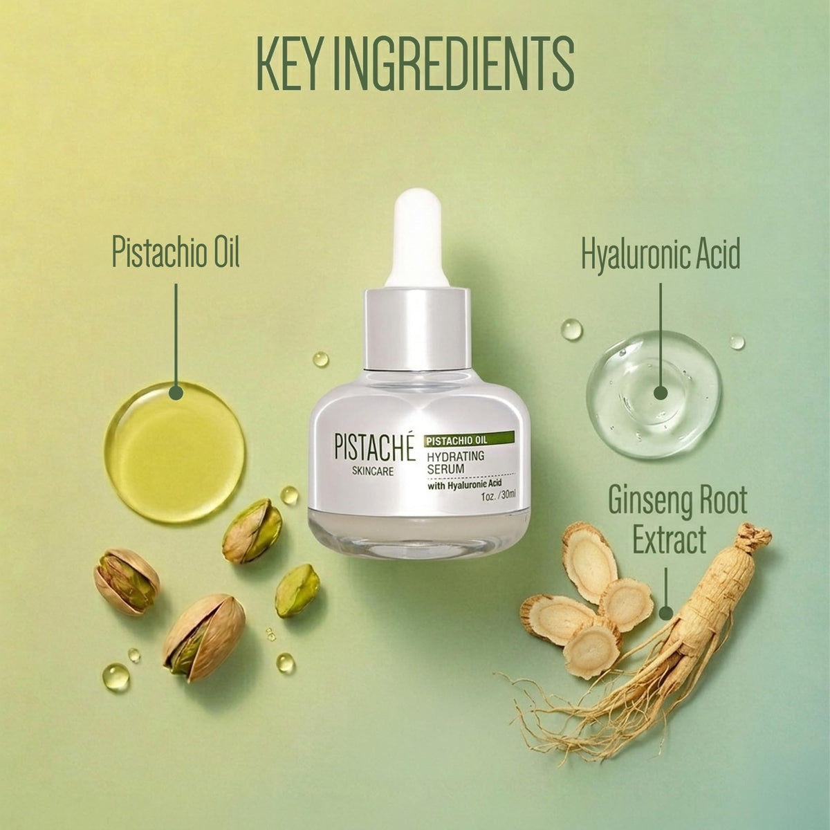 Pistach Skincare Dewy Face Beauty Set Hydrating Serum - Pistaché Skincare Official Imagery - 6