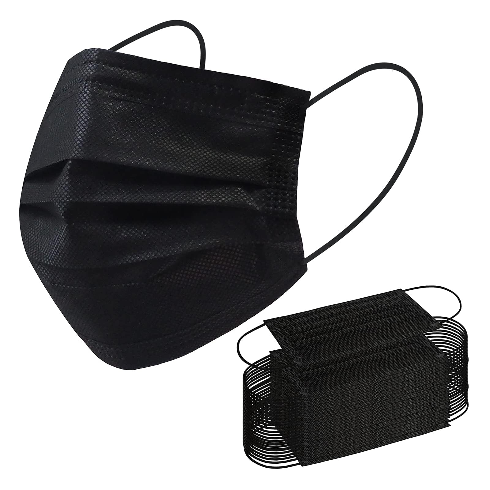 Borje Disposable Face Mask, 100 PCS Black Masks, 3 Ply Protection - Borje Official Product View 9