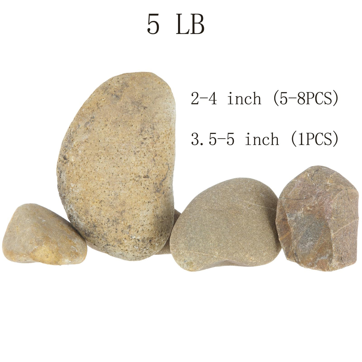 Large River Rocks Aquarium Pebbles Rocks Fish Tank Stones - KYELERFUN Official Imagery - 3