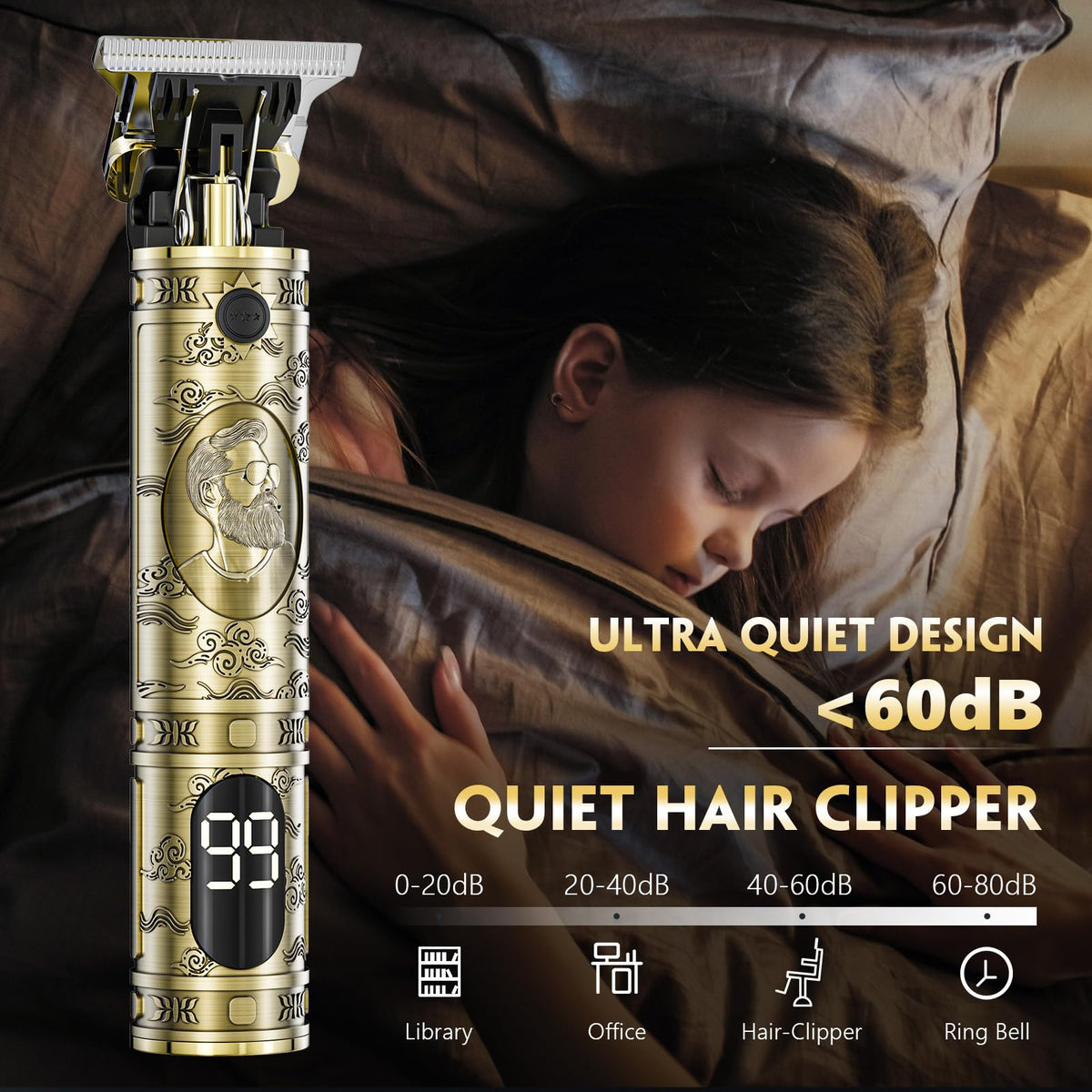 Solati Hair Clippers for Men Professional Hair Trimmer Zero - Solati Official Imagery - 3
