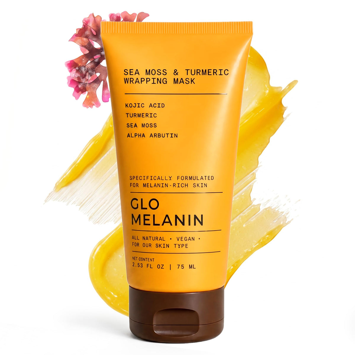 Glo Melanin Sea Moss Wrapping Peel Off Face Mask - Glo Melanin Official Imagery - 2