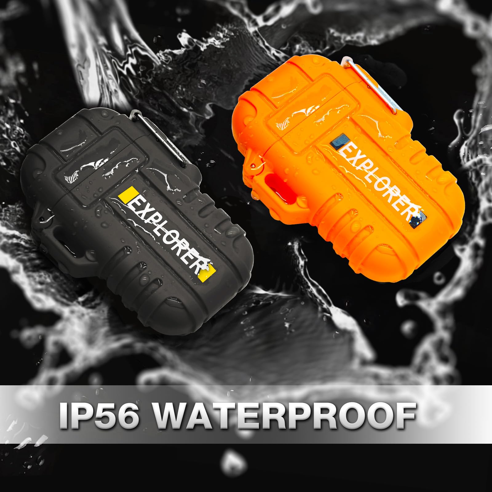 Laffizz 2 Pack Waterproof Lighter Outdoor Windproof Torch Lighter by Laffizz - Angle View 3