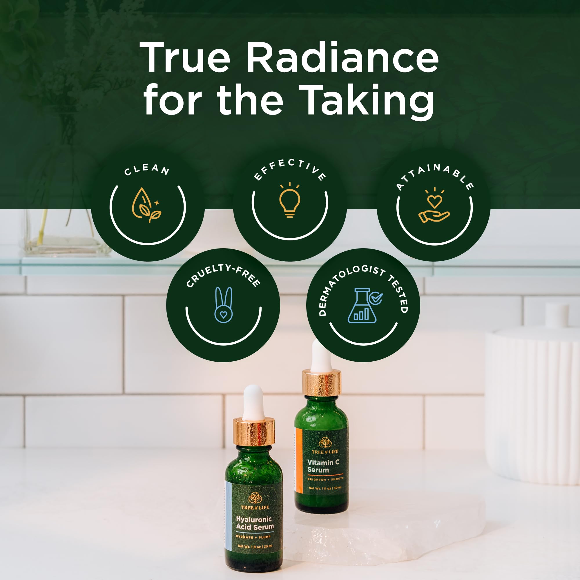 Tree of Life Face Serum Skin Care, Facial Serum and Men, Set of 2 - Tree of Life Official Product View 9
