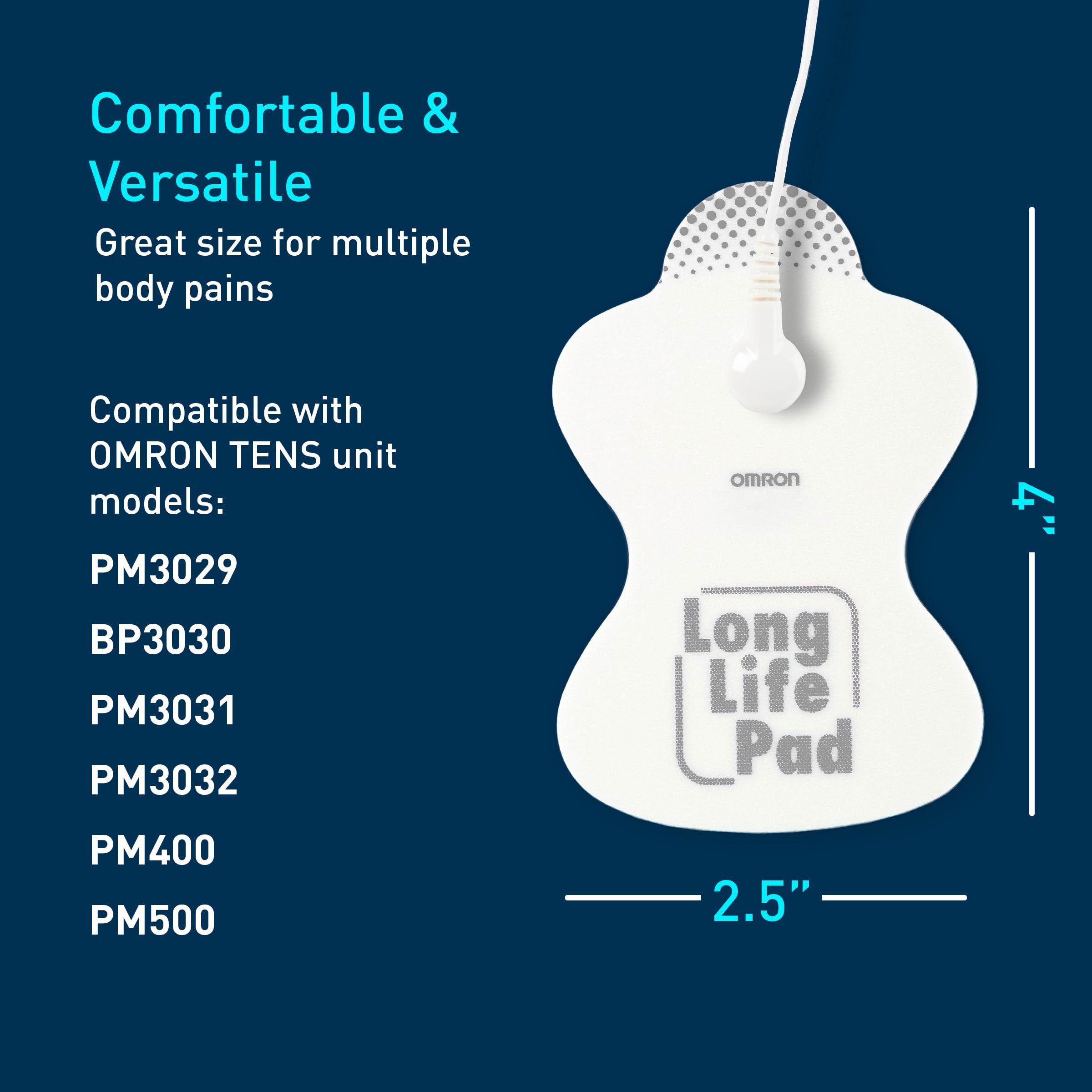 Omron Long Life TENS Unit Pads – Standard Replacement