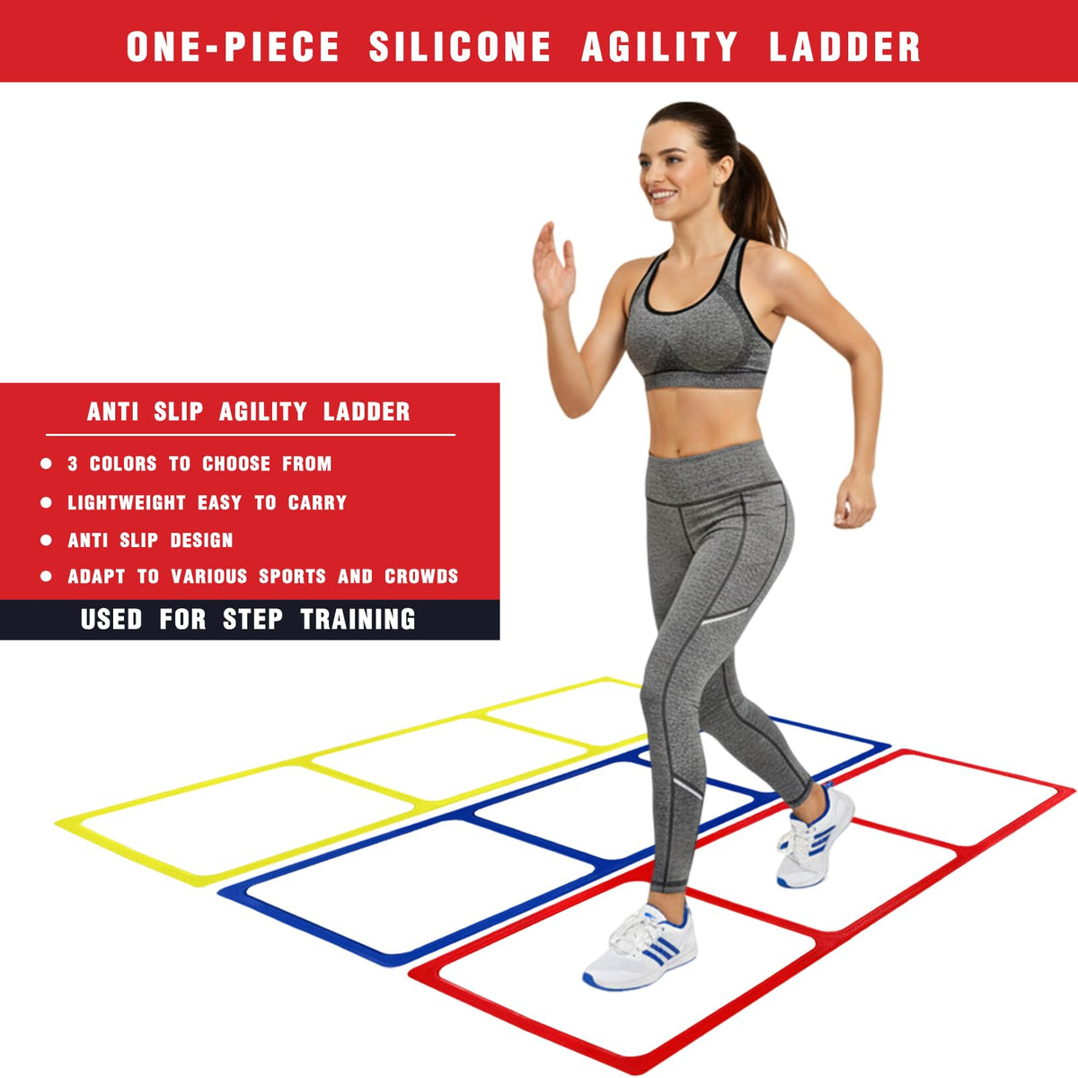 One Piece Silicone Agile Ladder 1 PC Suitable for Sports - bibahala Official Imagery - 3