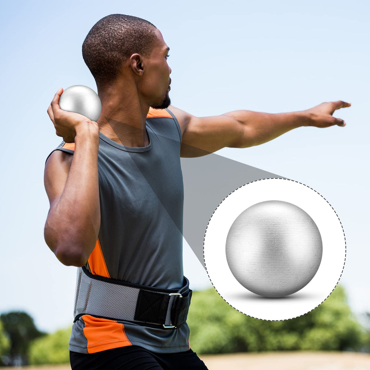 Deekin 2 Pcs Shot Put Rubber Disc Track Set Field Training - Deekin Official Imagery - 7