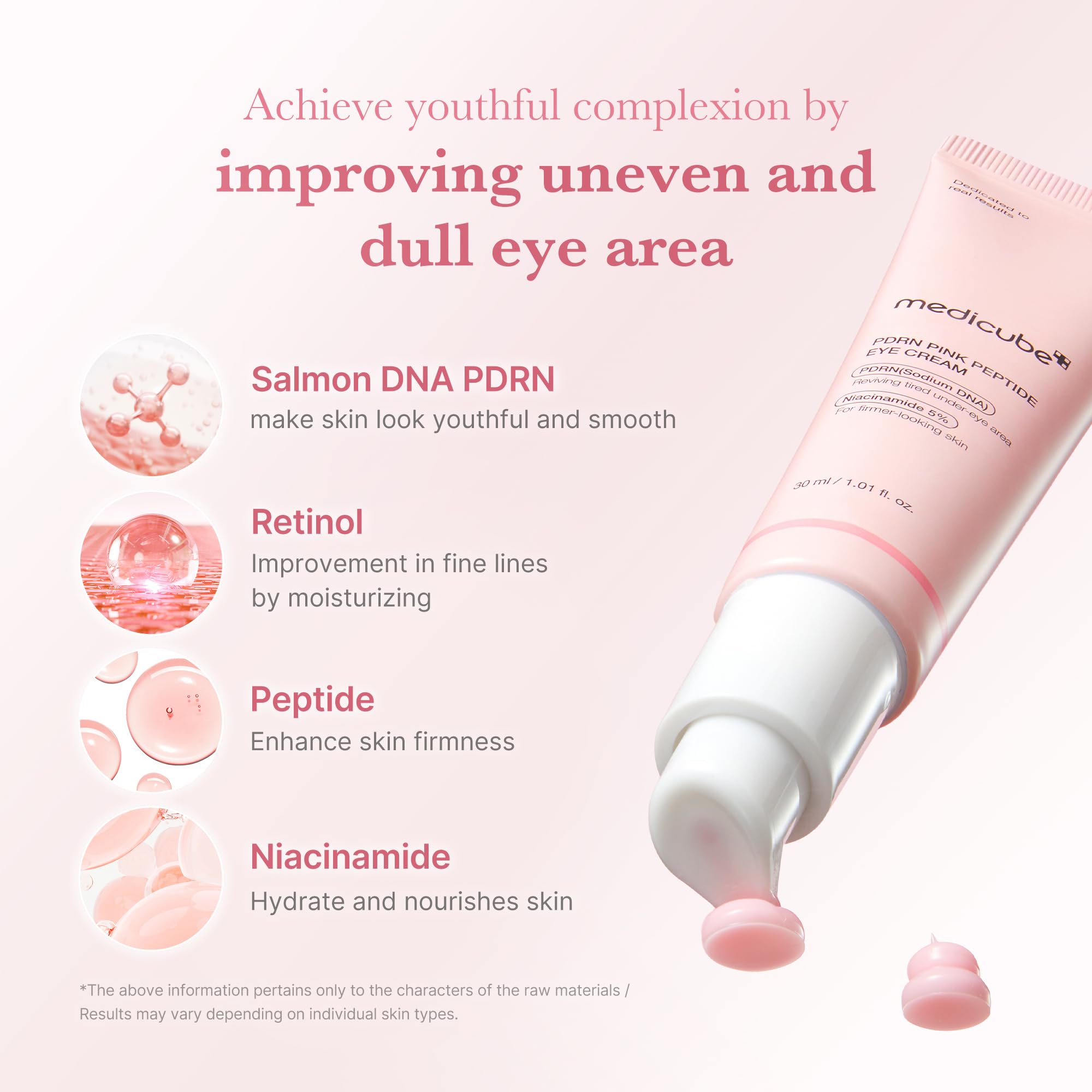 medicube Eye Serum with Salmon DNA PDRN Pink Peptides - medicube Official Product Imagery - 4