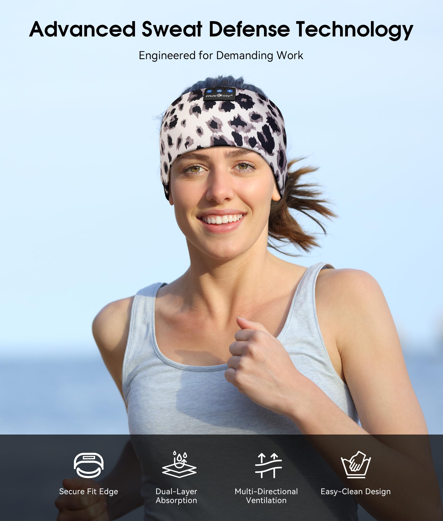 MUSICOZY Bluetooth 5.4 Sleep Headphones Headband Sports Wireless Audio - MUSICOZY Official Product View 3