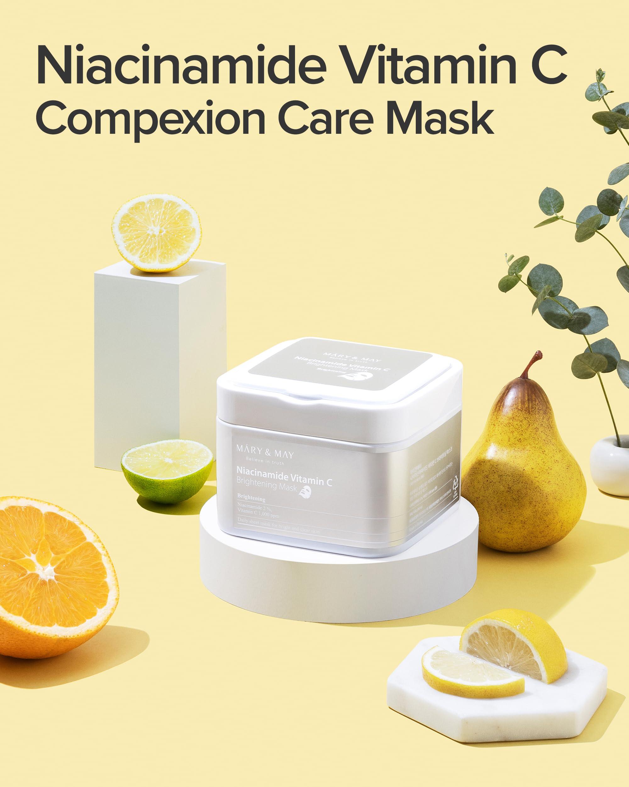 Mary May Niacinamide Vitamin C Daily Sheet Mask 30 Sheets - Mary&May Official Imagery - 3