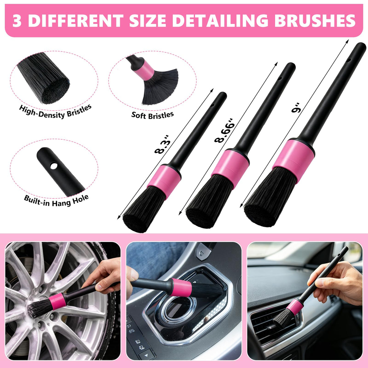 Windshield Cleaning Tool 13PCS Car Detailing Kit Interior - YJUSMAK Official Imagery - 5