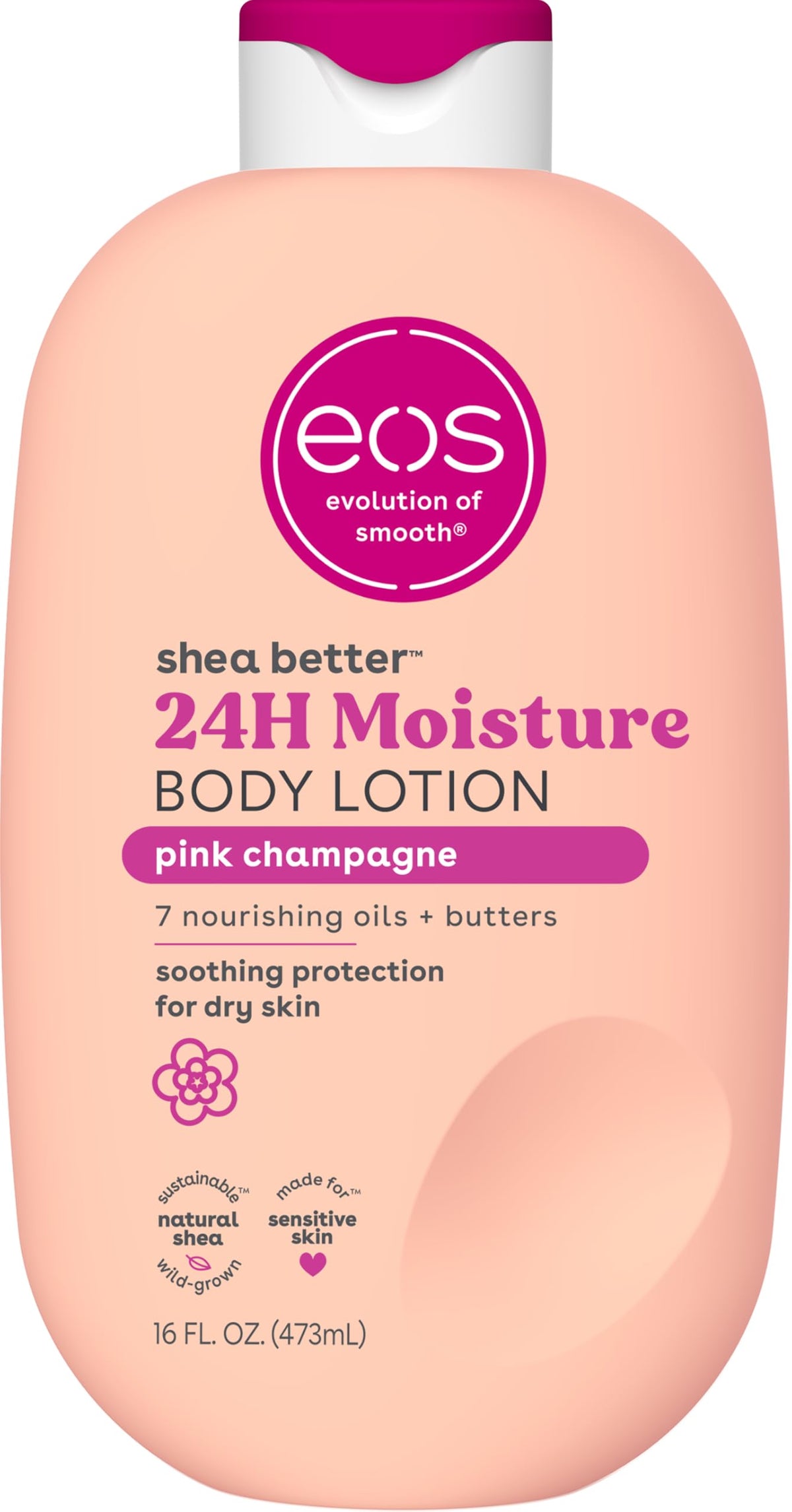 eos Shea Better 24H Moisture Body Lotion Pink Champagne 16 - eos Official Product Imagery - 2