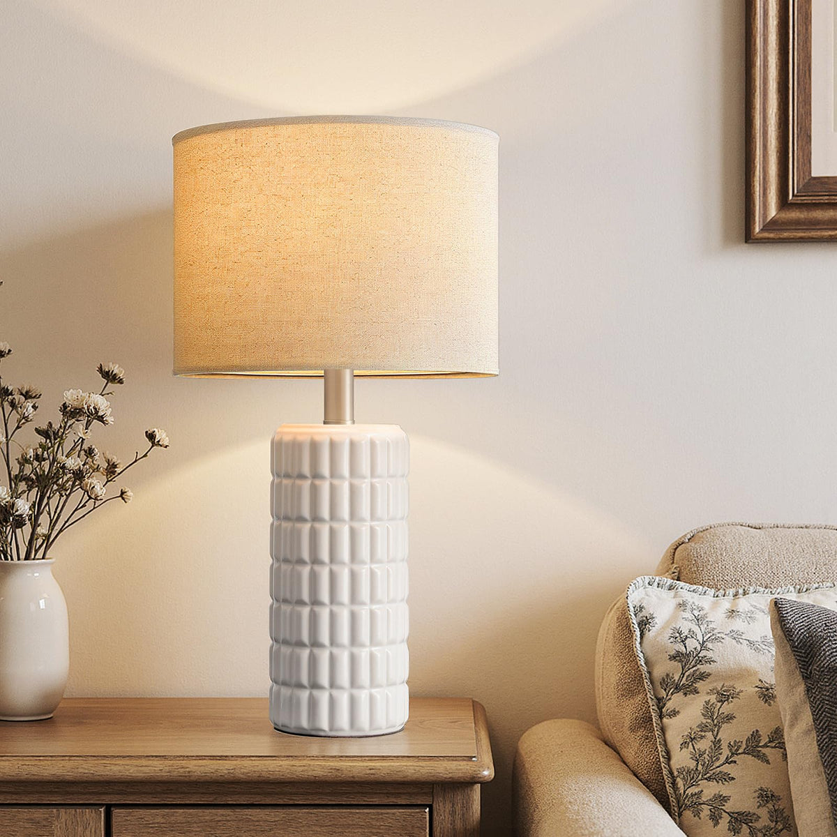 23 Modern Ceramic Table Lamps Set of 2 Lamps for Bedroom - Seealle Official Imagery - 3