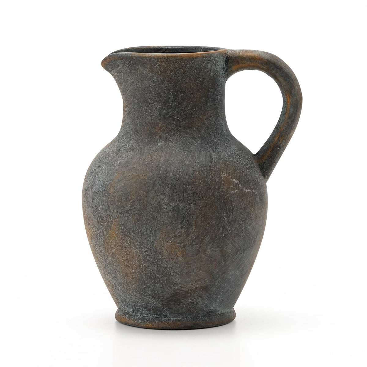 SIDUCAL Ceramic Rustic Farmhouse Vase with Handle Terracotta - SIDUCAL Official Imagery - 1