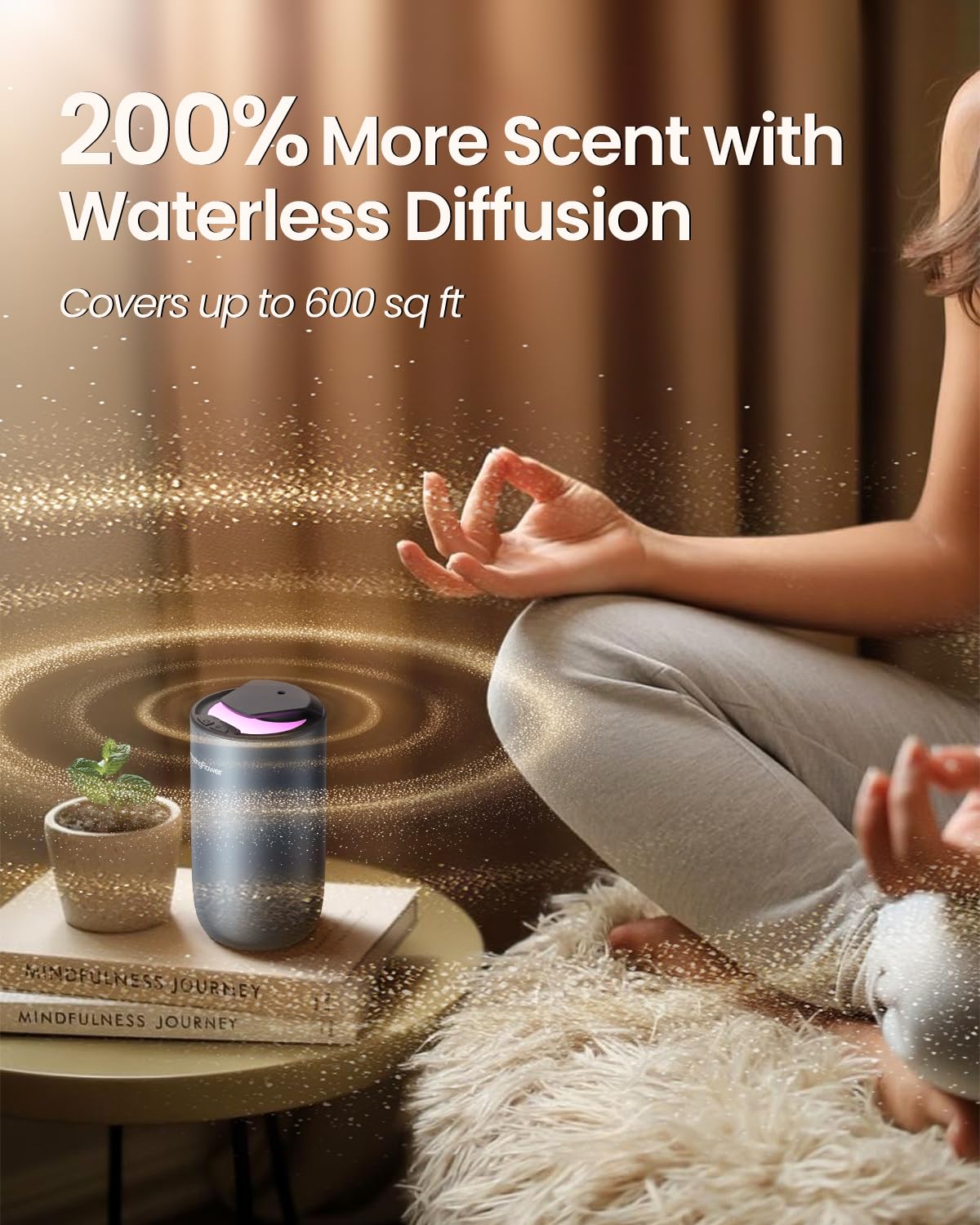 Waterless Car Diffuser for Essential Oil Air Freshener Home - AMAZING FLOWER Official Imagery - 6