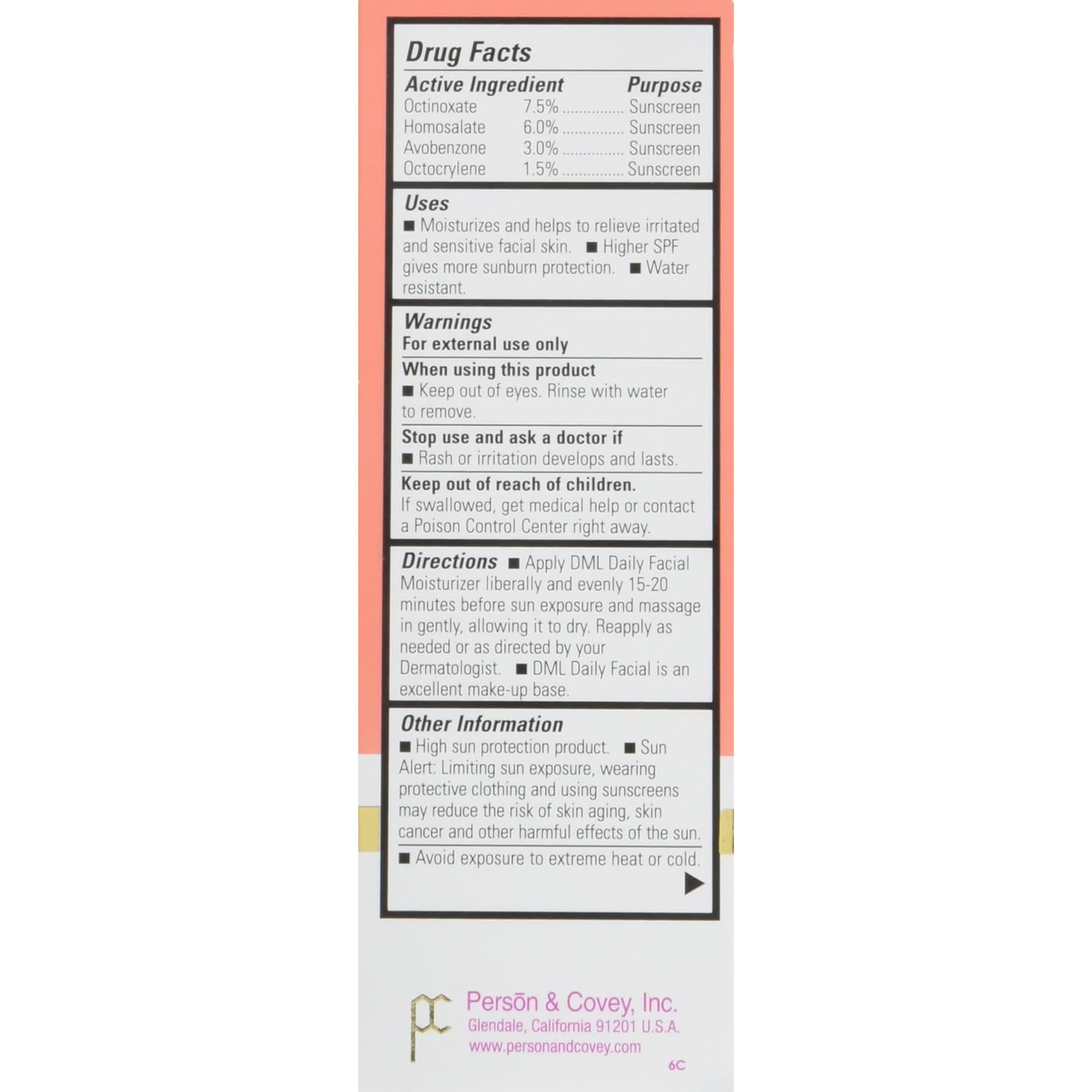 DML Facial Moisturizer SPF 25 1 5 Oz - DML Official Imagery - 5