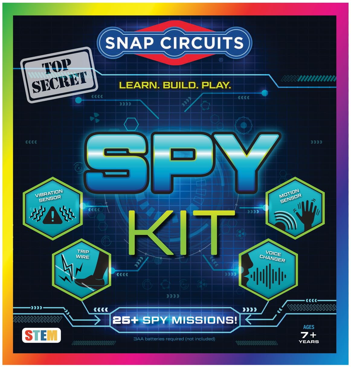 SNAP CIRCUITS Spy Kit STEM Toy 25 Activities for Kids Ages 7 - Snap Circuits Official Imagery - 1