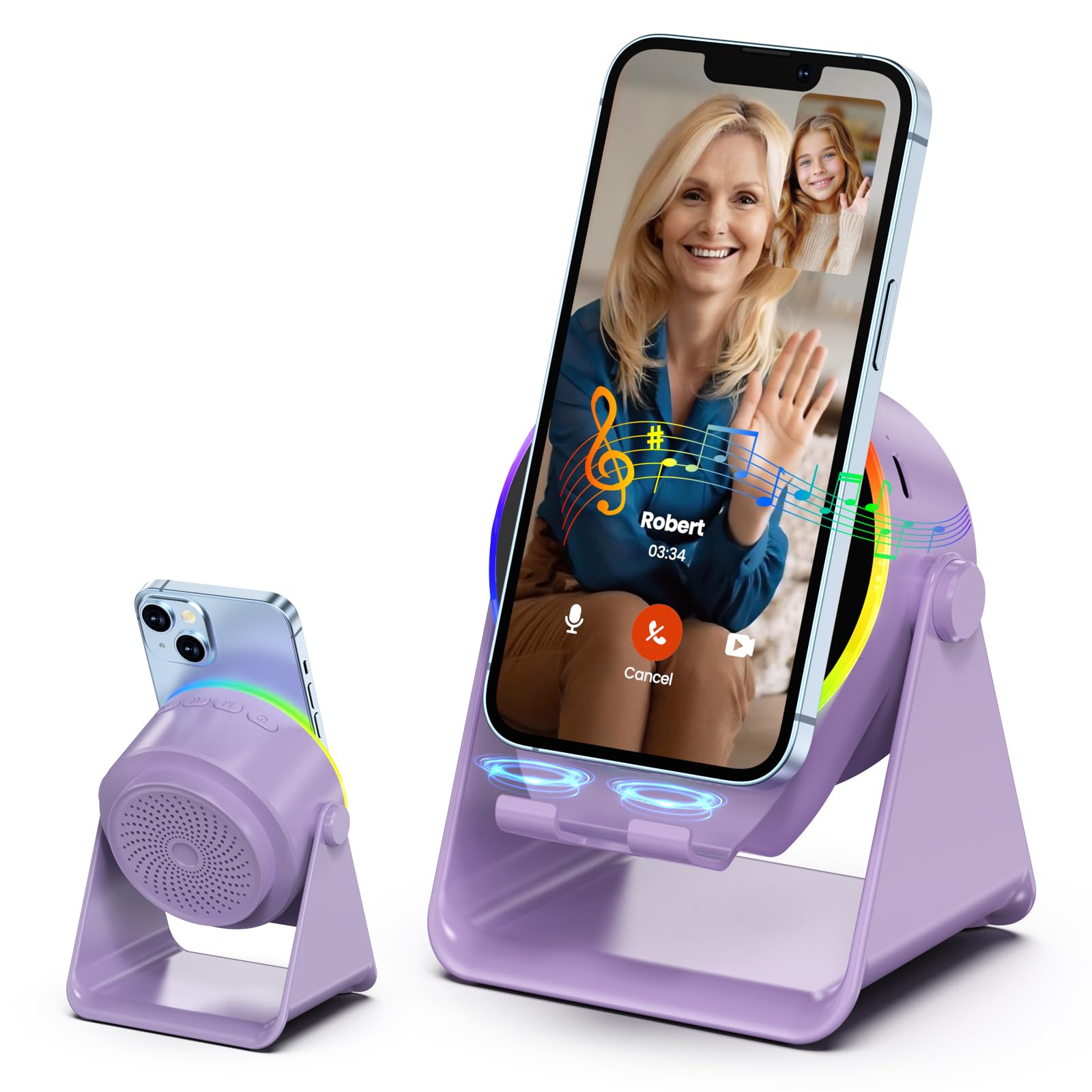 Dohelly Wireless Induction Speaker,Bluetooth Speaker with Phone Stand - Dohelly Official Product View 1