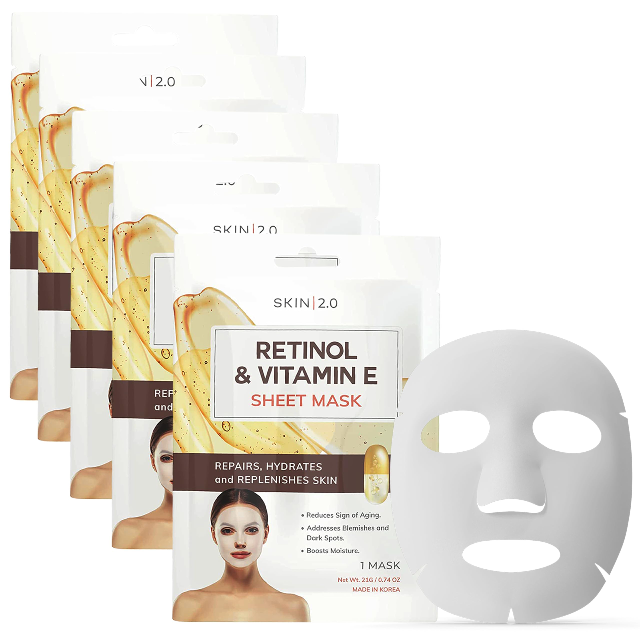 Skin 2.0 Vitamin C &amp; Collagen Sheet Mask - Skin 2.0
