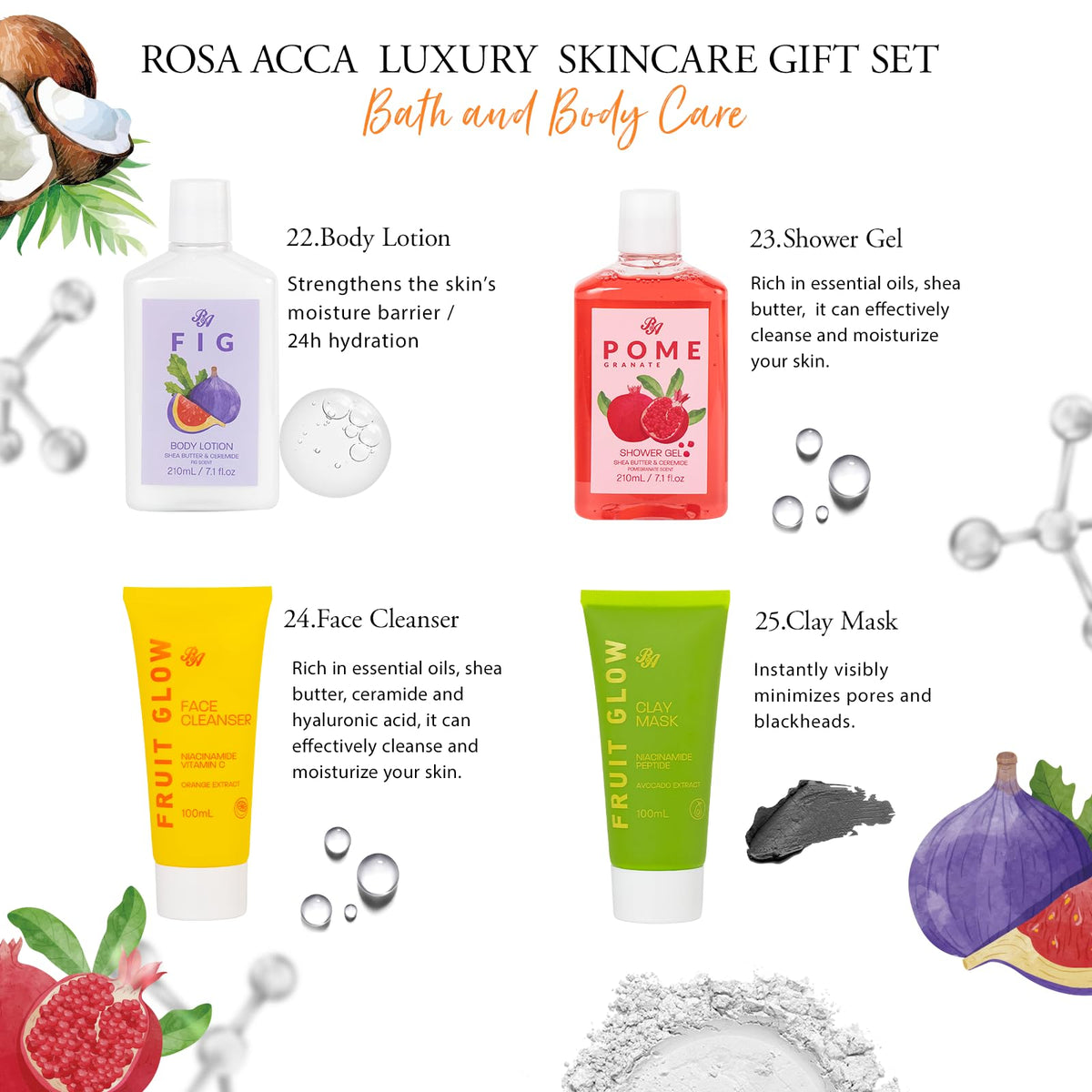 42 Pcs Mother s Day Gifts Super Fruit Bath and Body Spa Gift - RA ROSA ACCA Official Imagery - 7