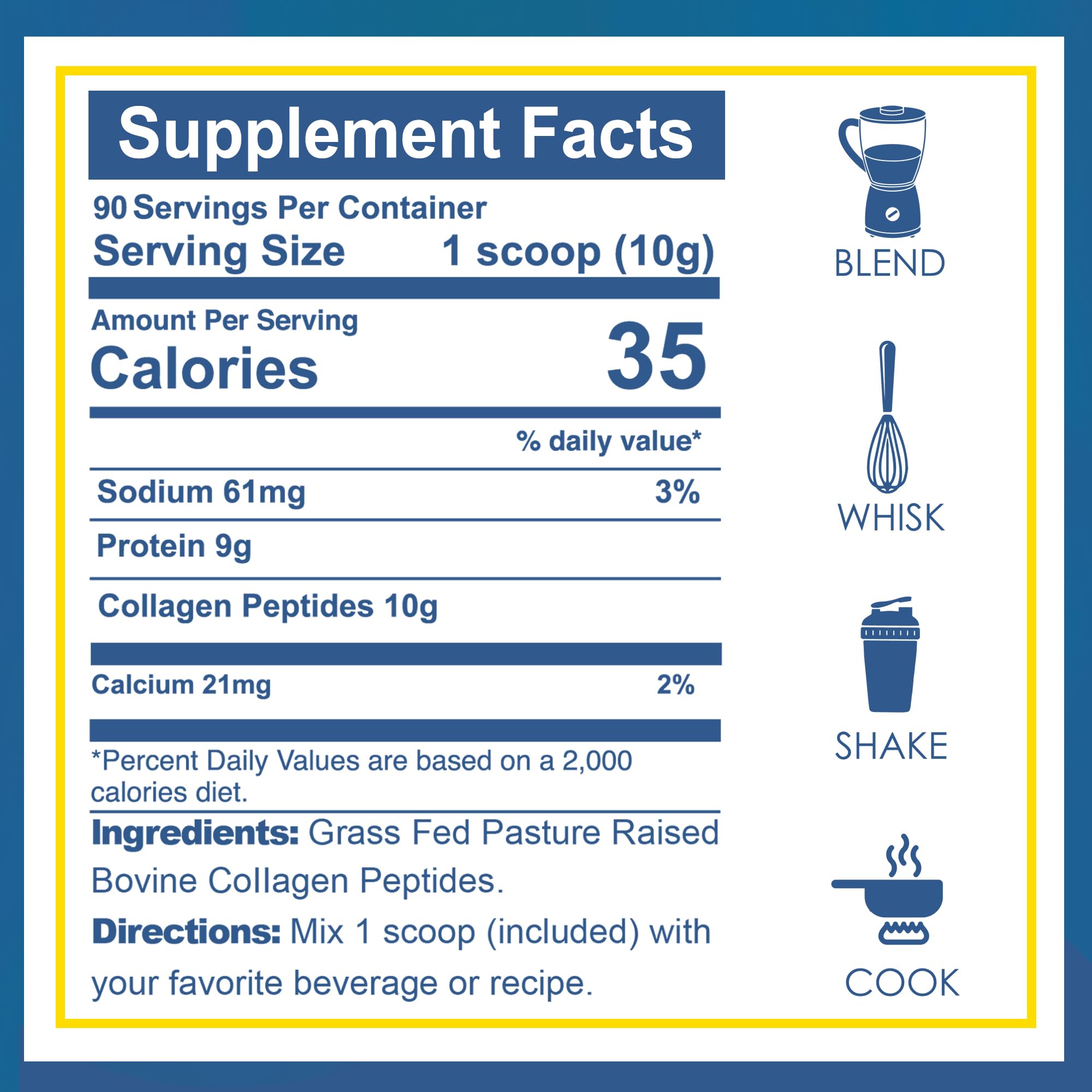 Zammex Collagen Peptides Powder Unflavored Grass Fed Type 1 - Zammex Official Imagery - 4