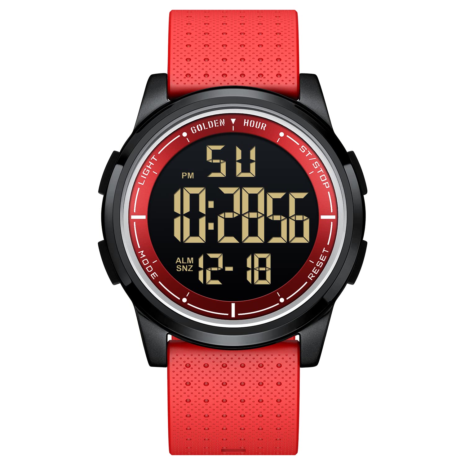 GOLDEN HOUR Ultra-Thin Minimalist Sports Waterproof Digital Men's Watc - View 9