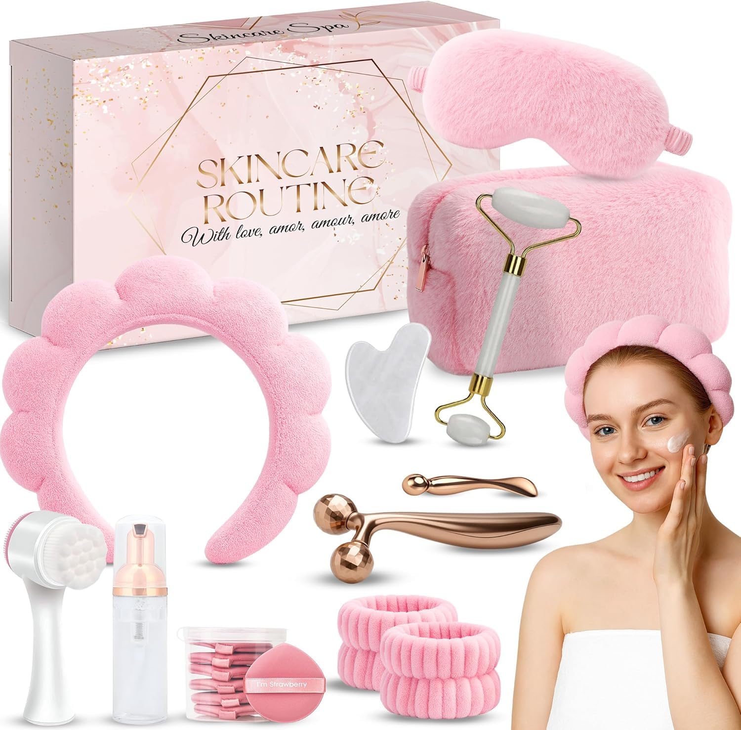 Skincare tools set, cute skin care tool for teens, facial - KS LUX