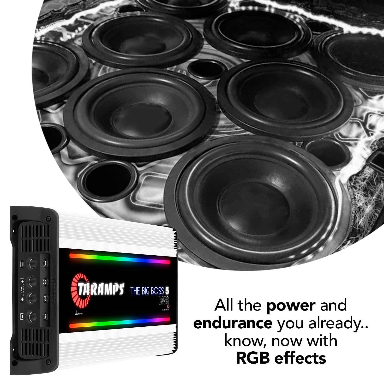 Taramp's Taramps The Big Boss 5 Bass White Version Monoblock Ampl by Taramp's - Angle View 6