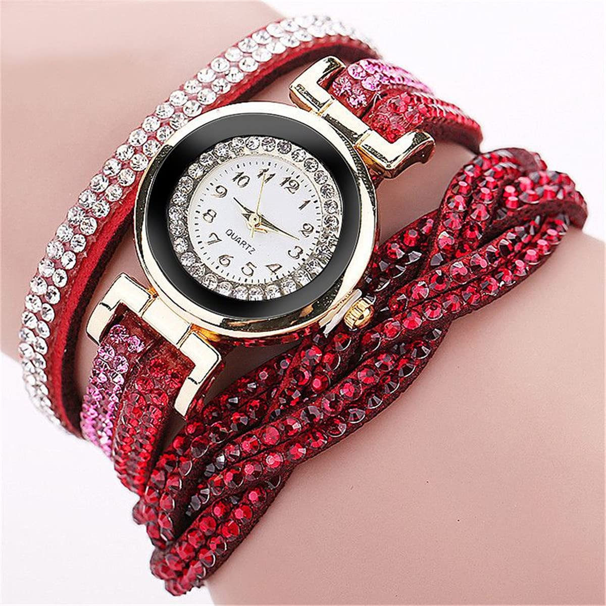 Fashion Rhinestone Watch Twine Bracelet Women Luxury Quartz - CdyBox Official Imagery - 6
