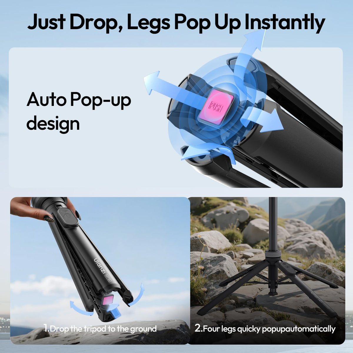 ULANZI MT85 60 Magnetic Phone Tripod for iPhone18Pro Auto - ULANZI Official Imagery - 3