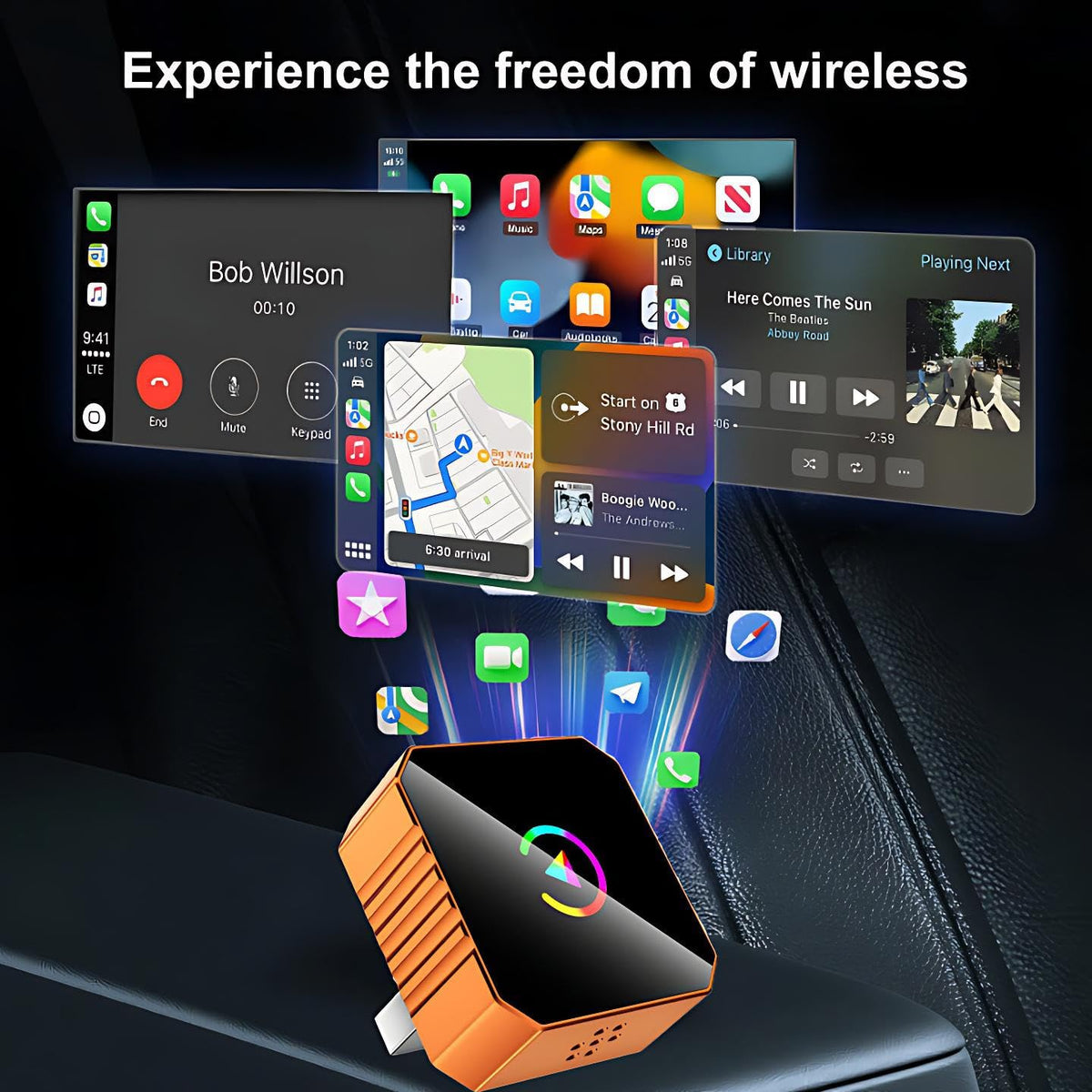 Wireless CarPlay for iPhone Android Screen Mirroring Adapter - Aimery Official Imagery - 8