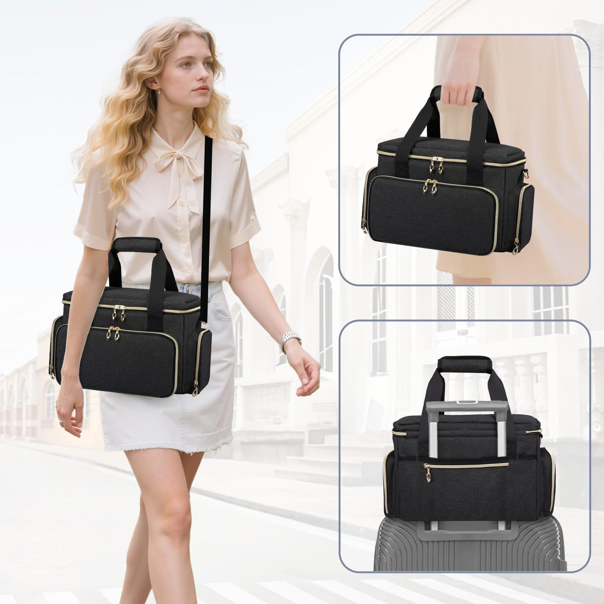 Large Makeup Bag Portable Travel Makeup Bag Organizer - GDNasist Official Imagery - 8