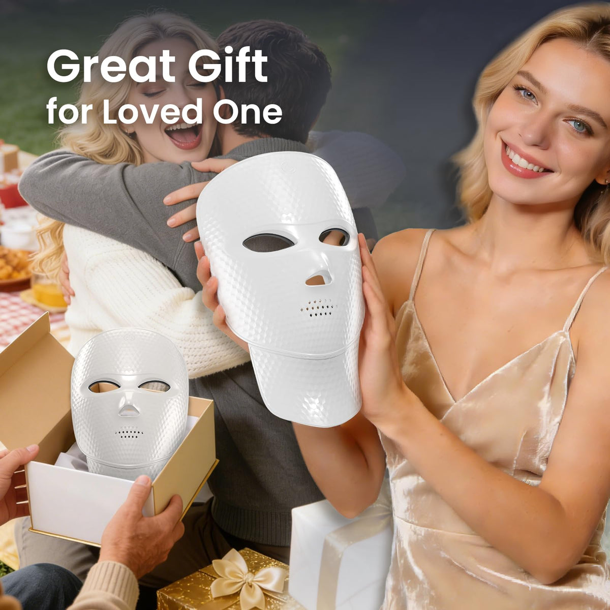 Red Light Mask for Face and Neck 7 1 Colors Red Light Face - Facego Official Imagery - 7