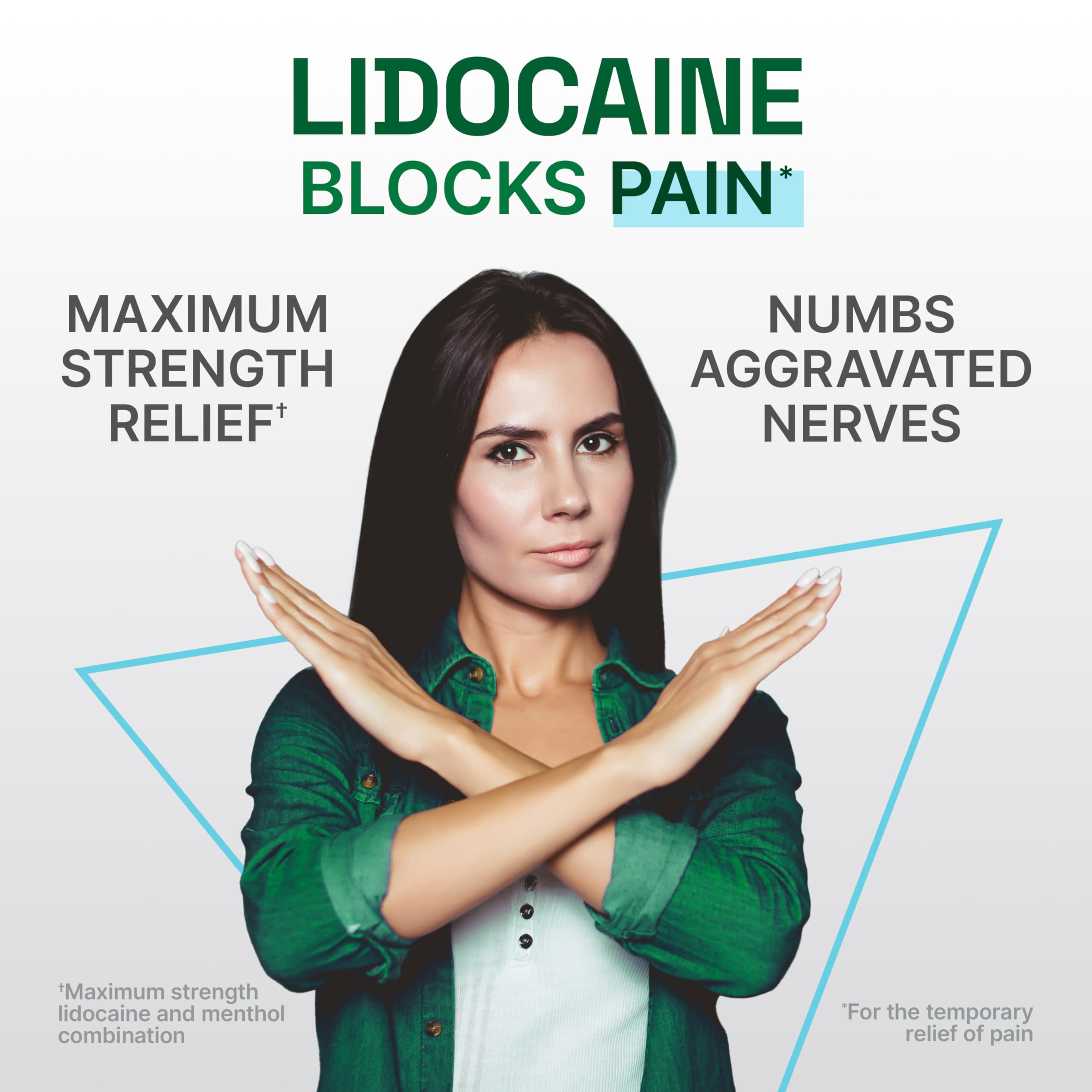 Biofreeze Ultraflex Plus Maximum Strength 4% Lidocaine Patches with Menthol, Flexible Pain Relief Patch for Lower Back, Lidocaine Patch for Neck, Knee, Shoulder, 4 Large Pain Patches
