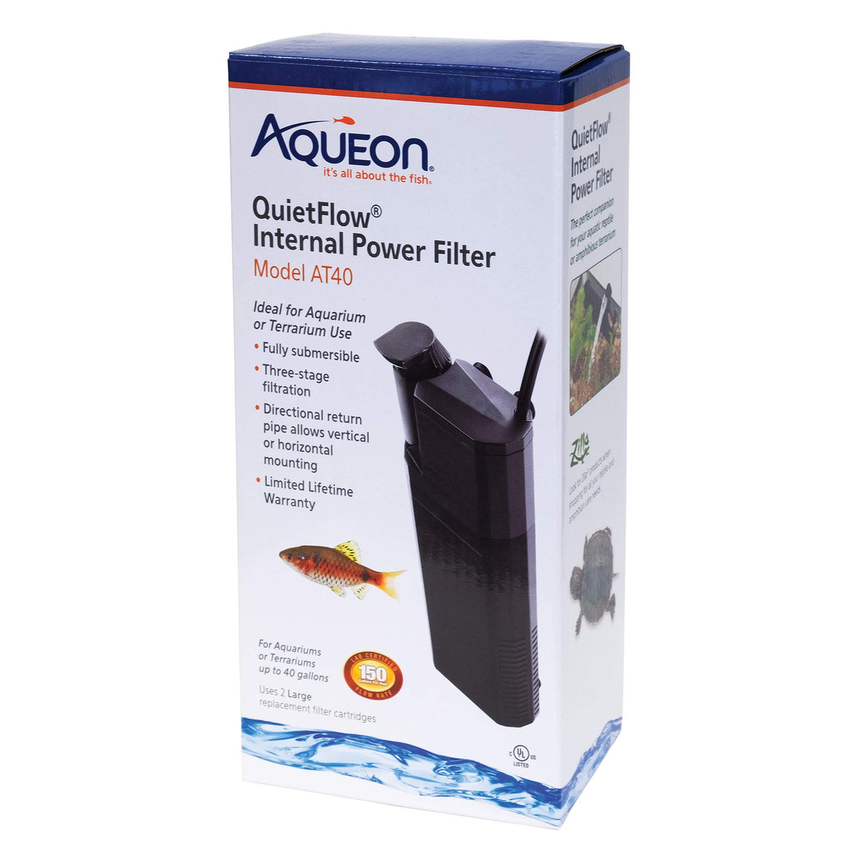 Aqueon Quietflow Internal Power Filter Black - Aqueon Official Imagery - 1
