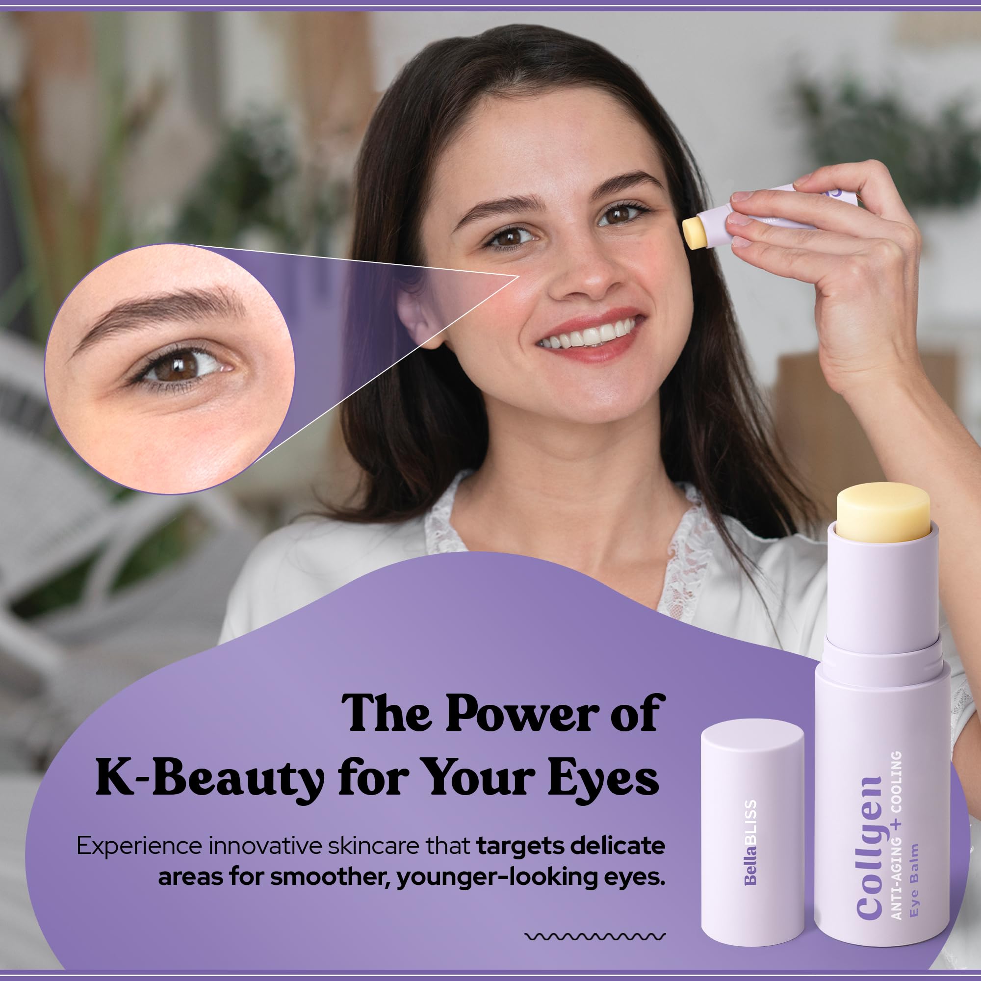 Bella Bliss Collagen Eye Balm Stick for Dark Circles, Puffiness & Wrin - View 7