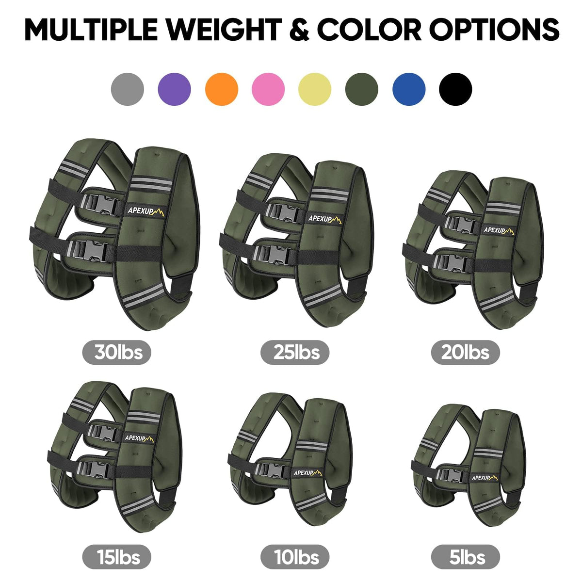 Weighted Vest Men Women Weight Vest for Women Workout - APEXUP Official Imagery - 4