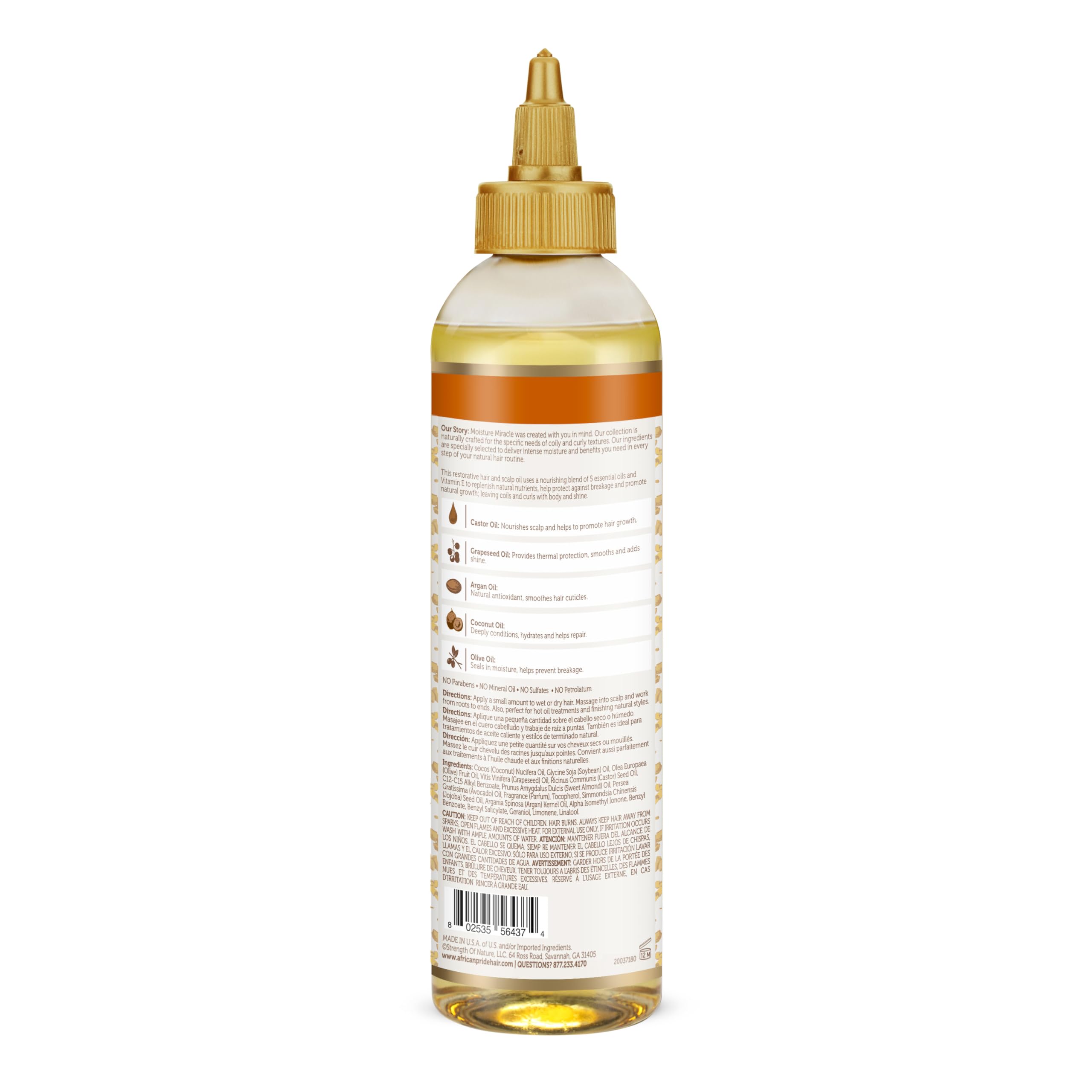 African Pride Moisture Miracle 5 Essential Hair Oils - African Pride Official Product View 8