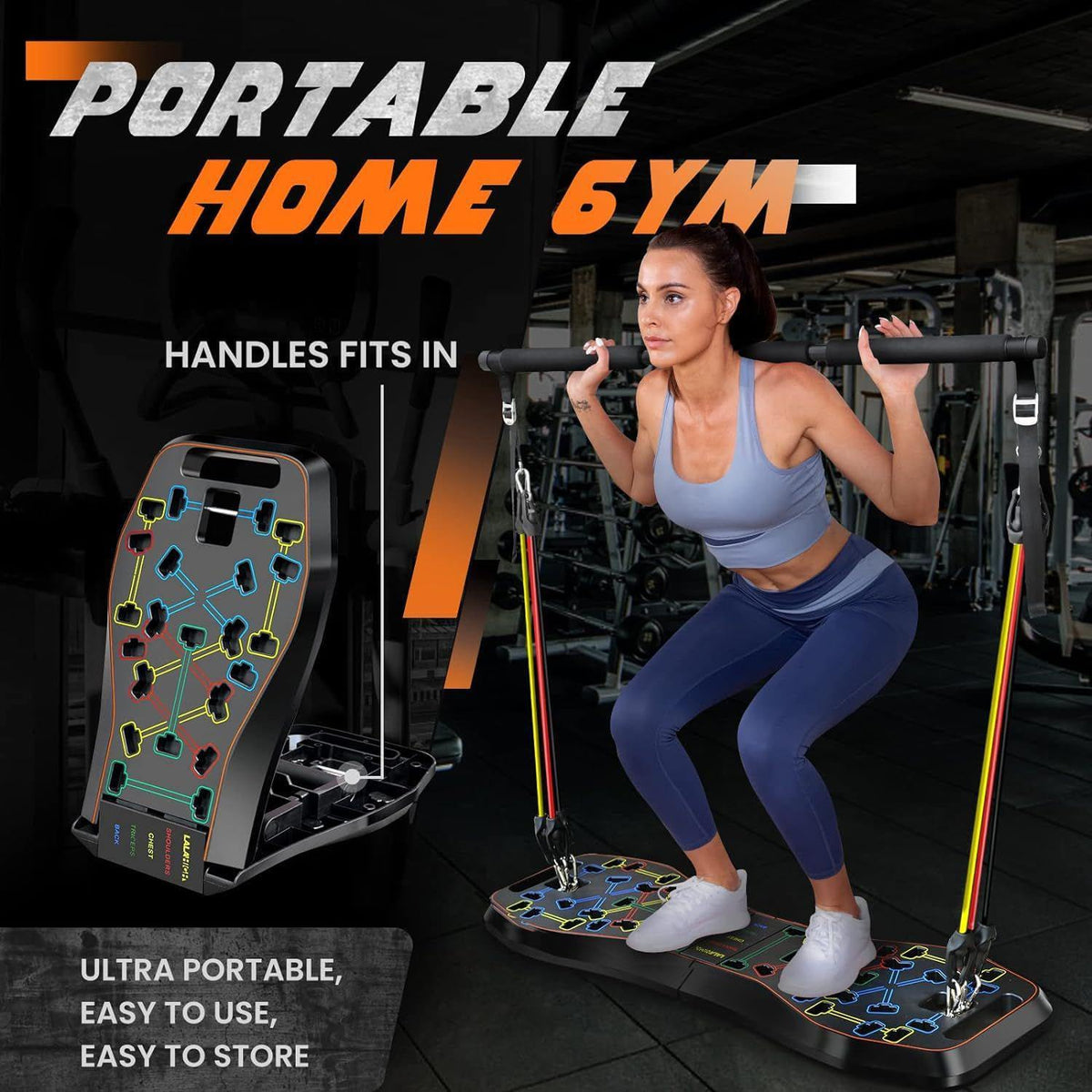 Upgraded Push Up Board 36 in 1 Home Gym Equipment with Ab - LALAHIGH Official Imagery - 7