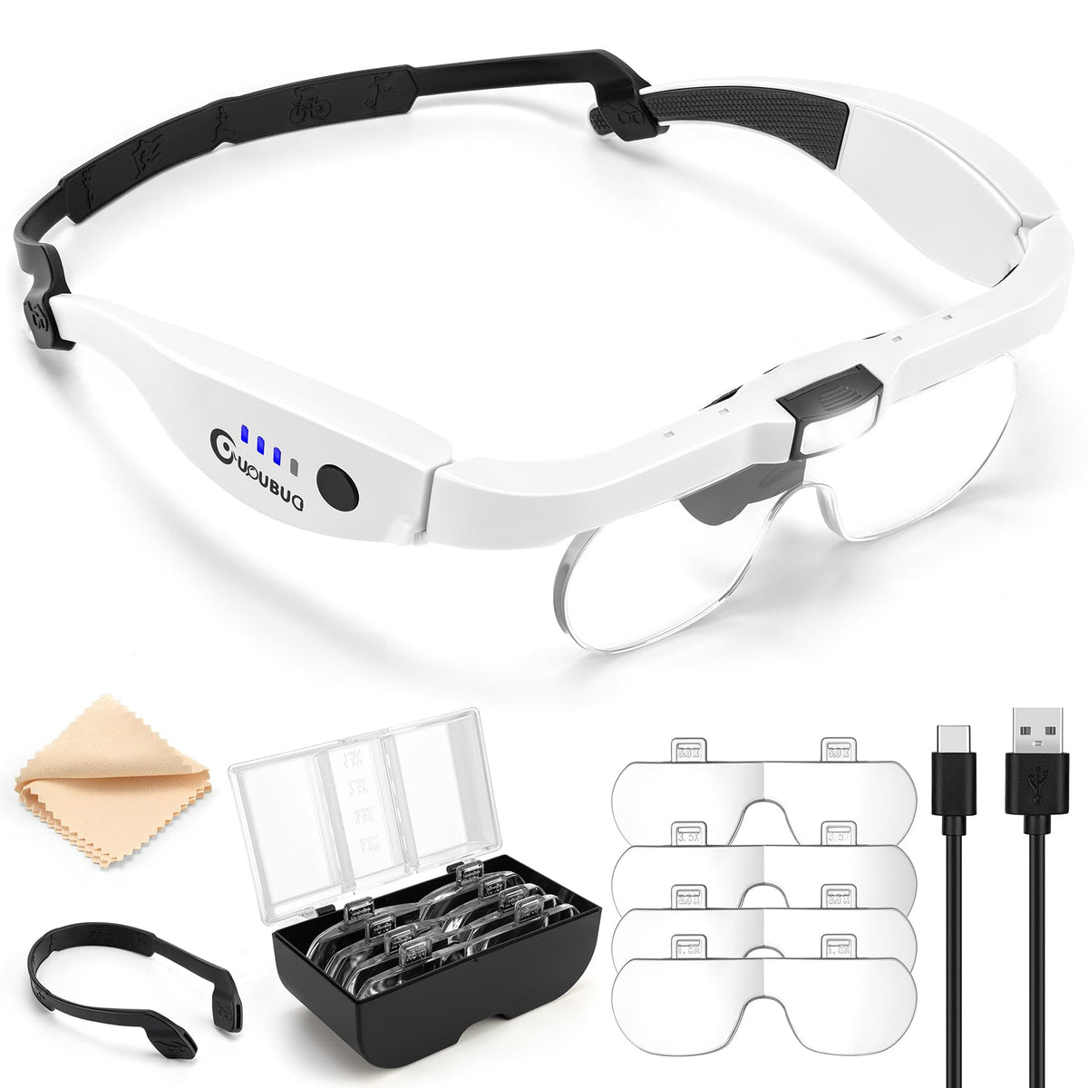 Magnifying Glass with Light 1 5X 5 0X Magnifying Glasses 4 - GUOUBUO Official Imagery - 1