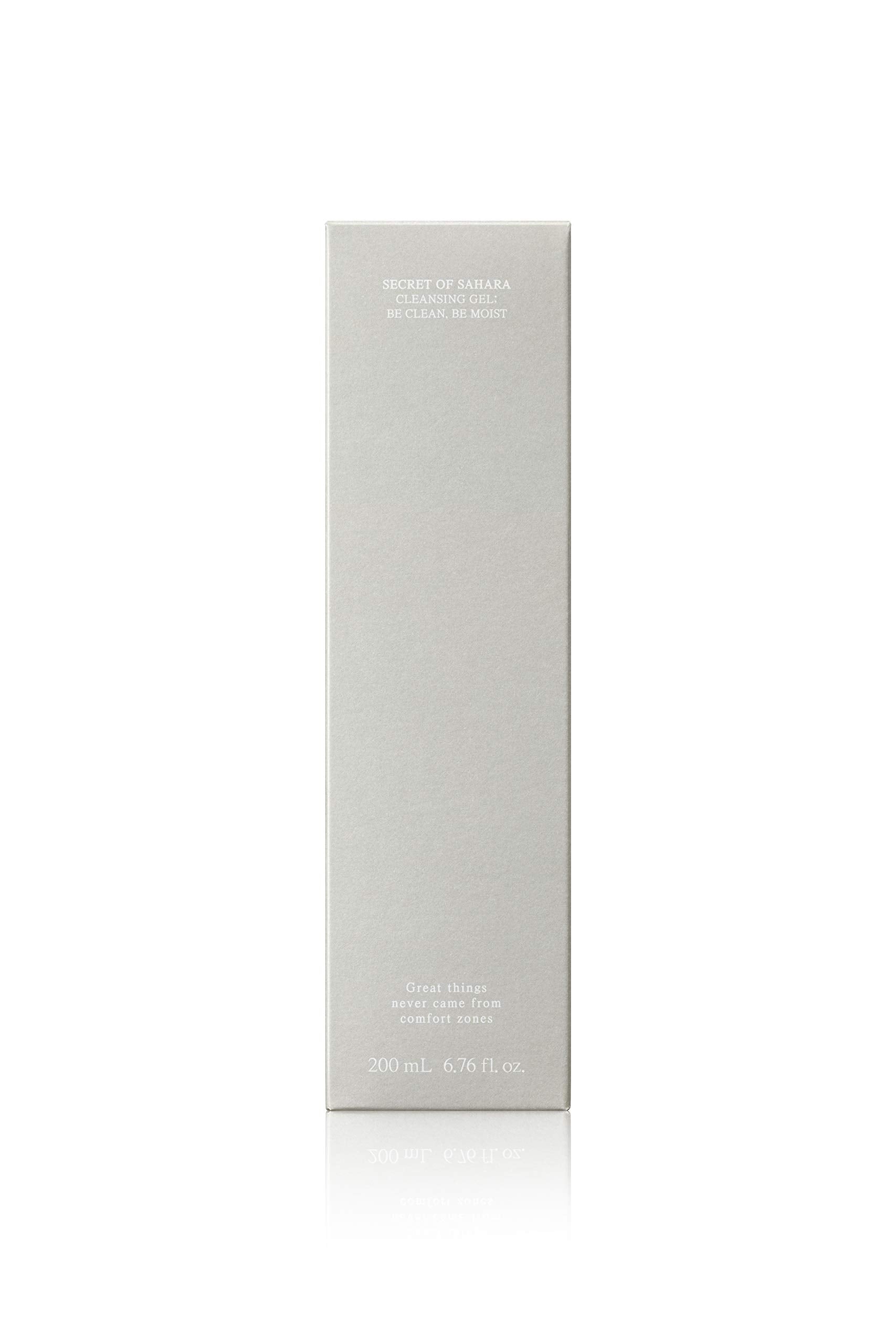 Huxley Secret of Sahara Gel Cleanser, Korean Gel-to-Foam Facial Cleanser for Daily Cleansing, Gentle Hydrating Face Wash for Makeup & Sunscreen Removal | 200 mL / 6.76 fl oz.