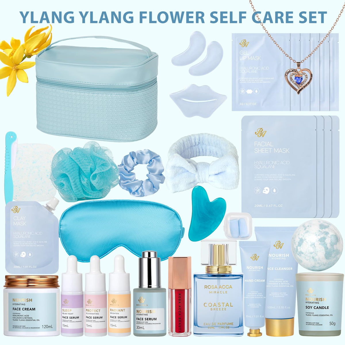 33 Pcs Mother s Day Gift Hydrating Skin Care Set for Women - RA ROSA ACCA Official Imagery - 3