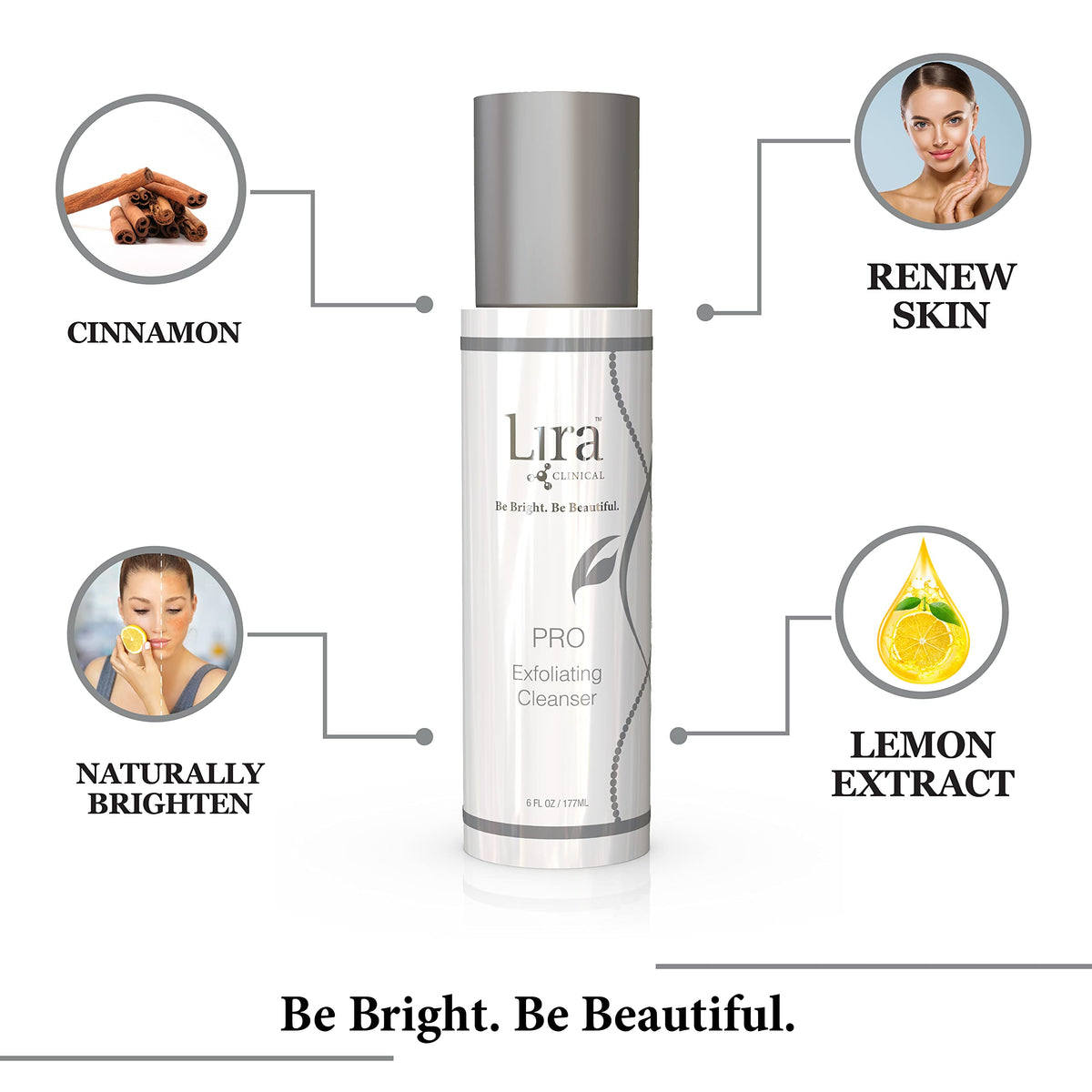 Lira Clinical PRO Exfoliating Cleanser with Salicylic Lactic - Lira Clinical Official Imagery - 4