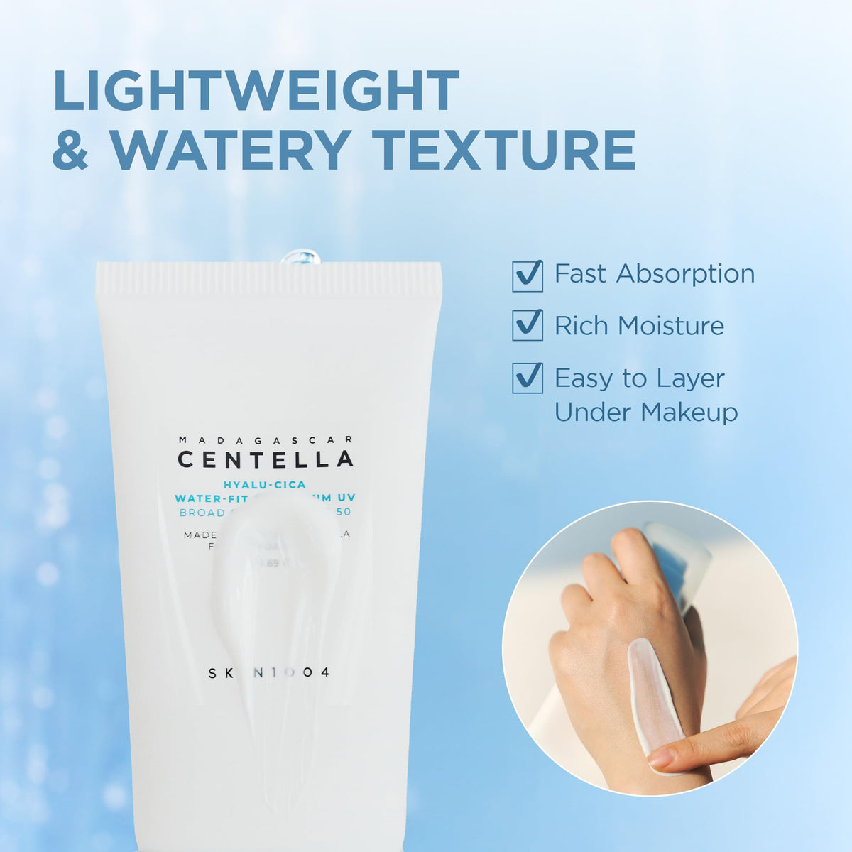 SKIN1004 Hyalu Cica Water Fit Sun Serum Face Sunscreen 1 69 - SKIN1004 Official Imagery - 7