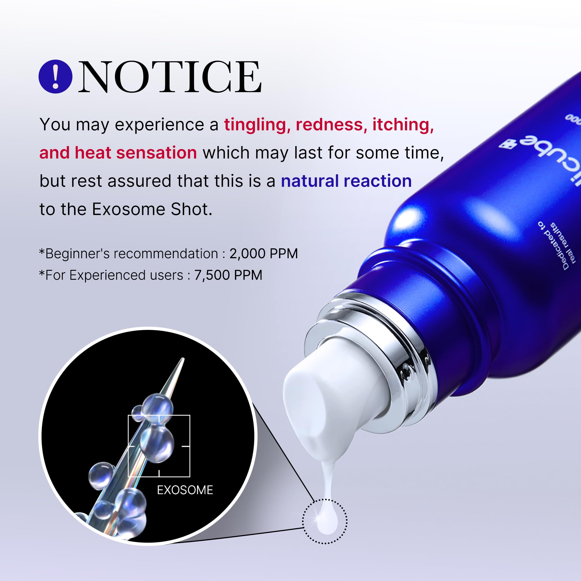 medicube Exosome Shot Zero 7,500 PPM Spicule Facial Serum