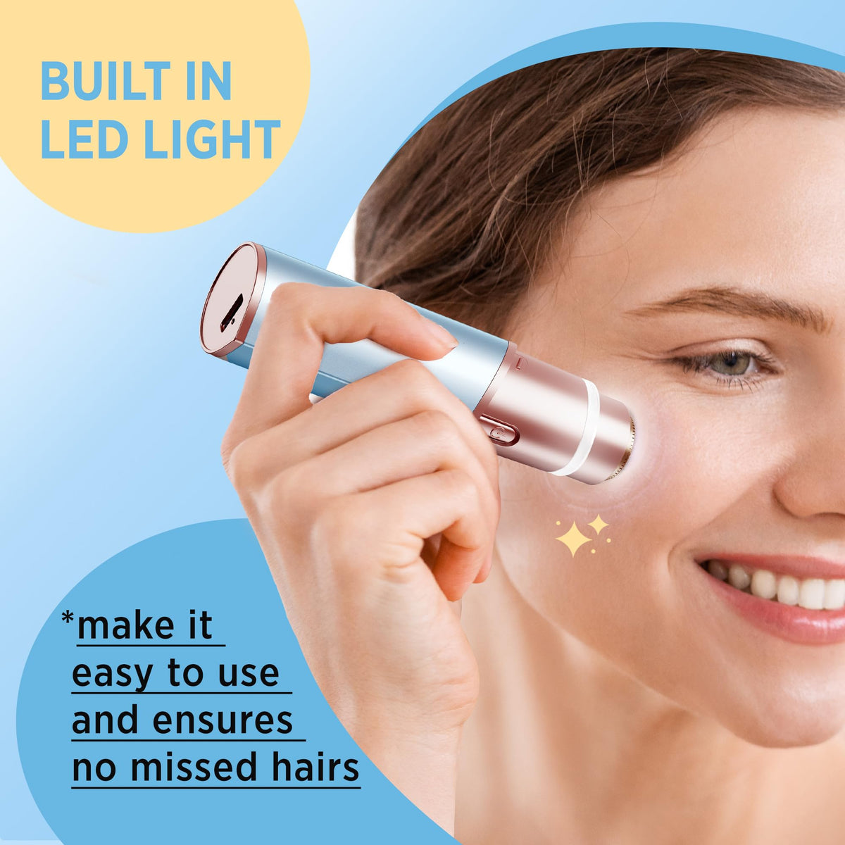Facial Hair Removal for Women Electric Hair Removal Device - Profeir Official Imagery - 6