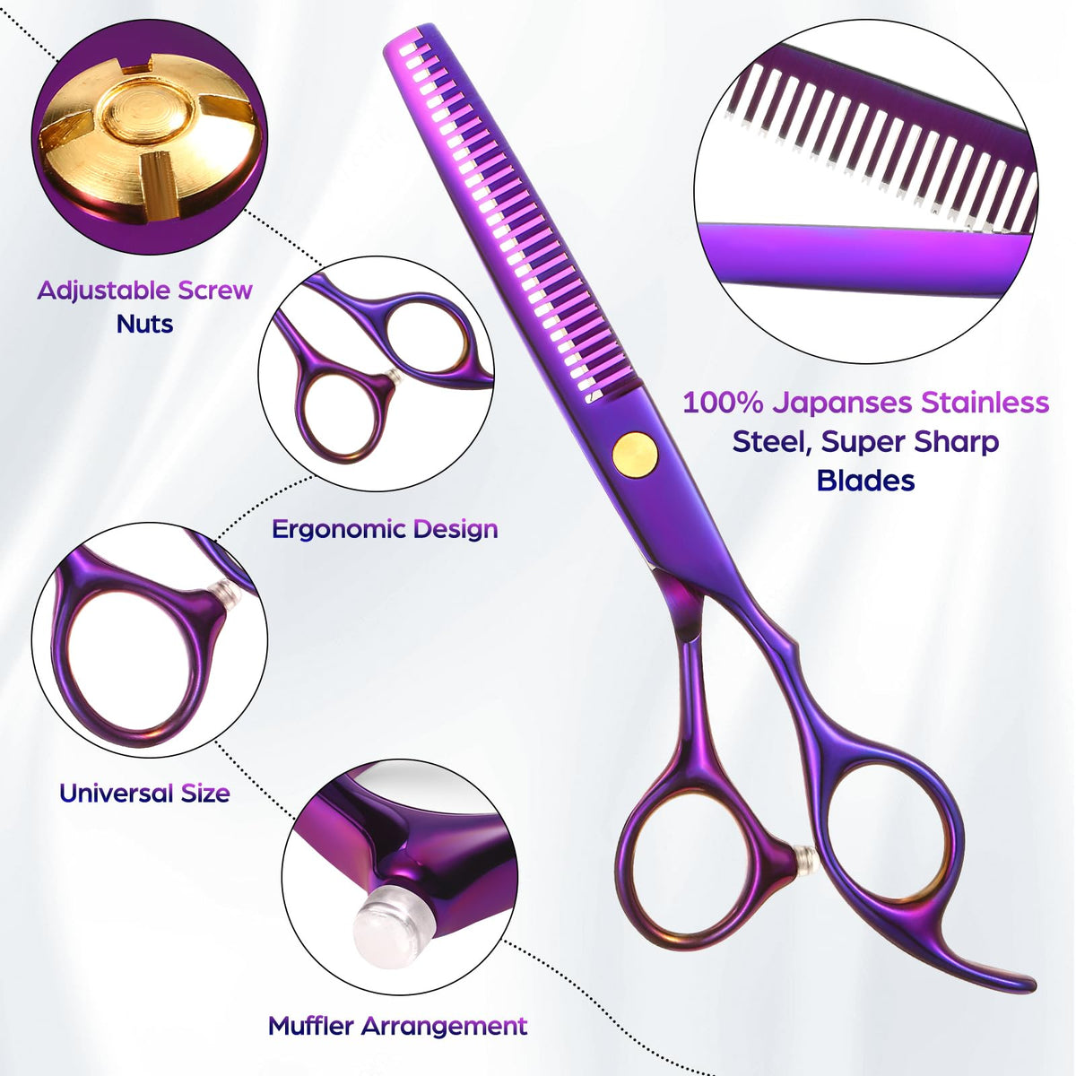 Hair Cutting Scissors Professional 6 89 inch Barber Scissors - Wenshall Official Imagery - 8