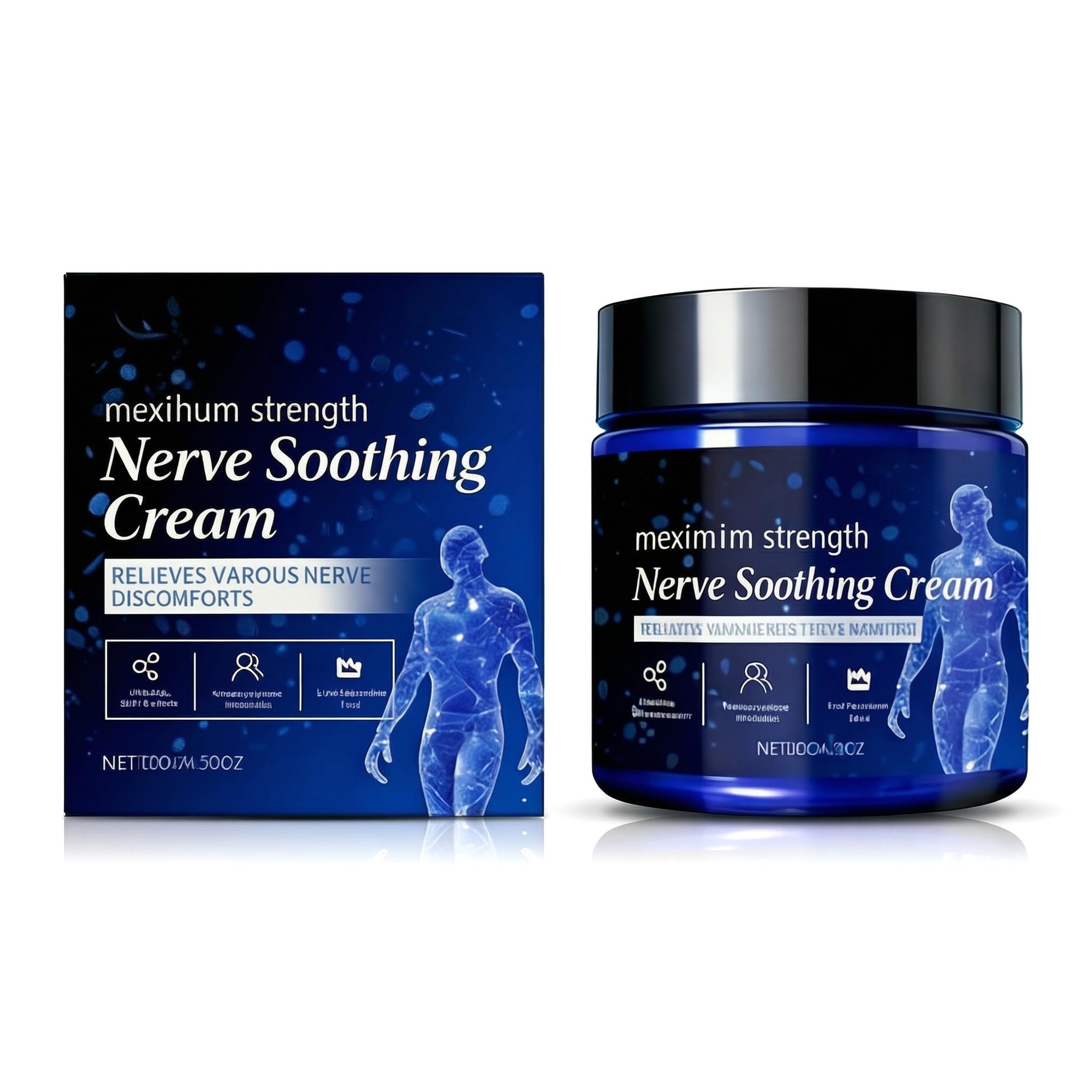 Clennaner Nerve Soothing Calming Body Cream in 120g jar, moisturizing skin with calming ingredients for daily care.