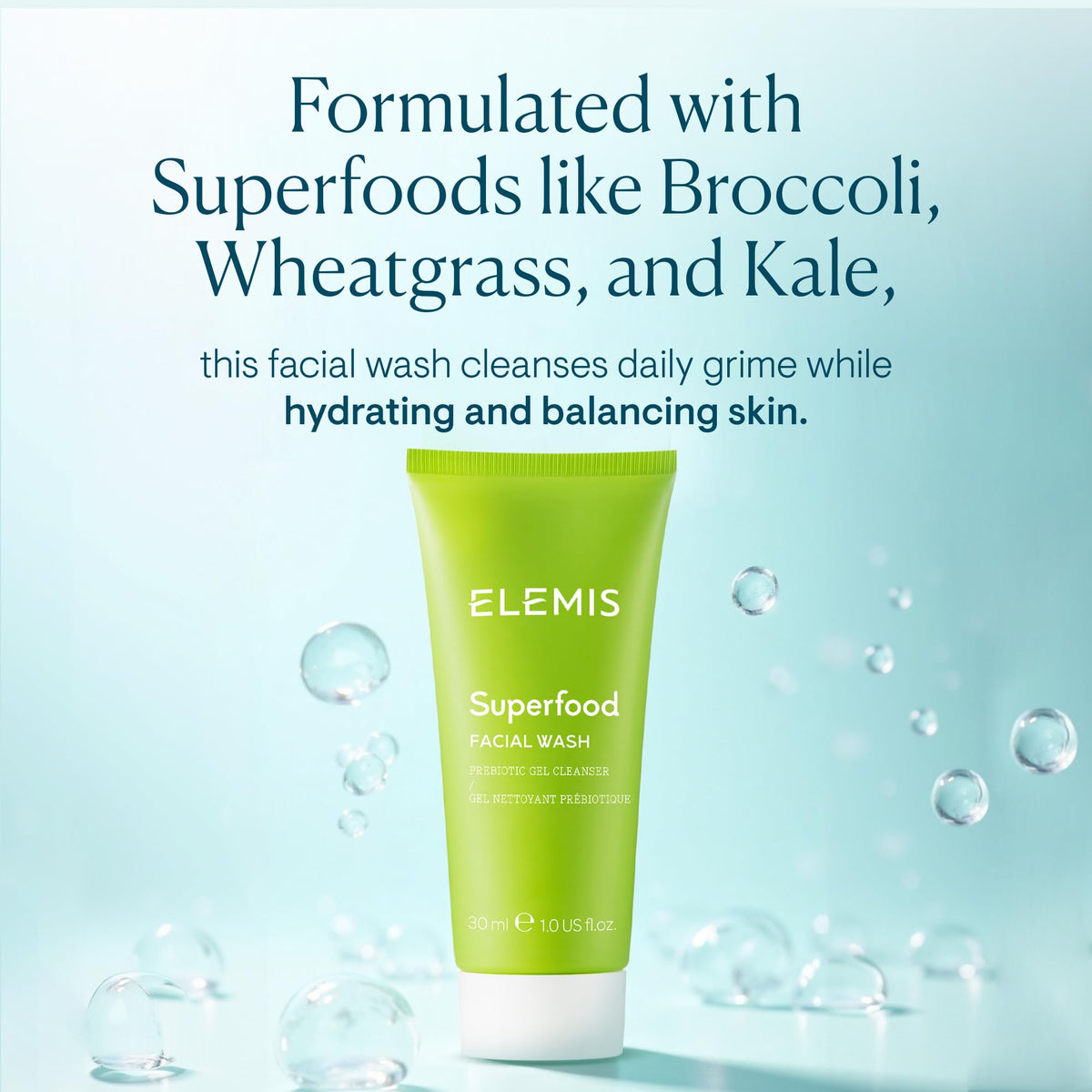 ELEMIS Superfood Facial Wash Gentle Daily Prebiotic Gel Wash - Premium Selection Official Imagery - 4