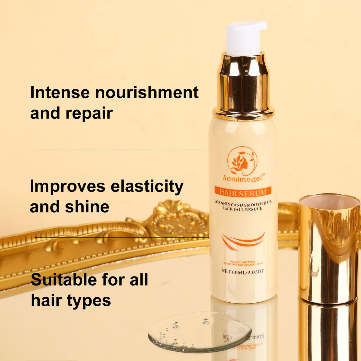 Collagen Repair Hair Mask Argan Oil Set 16 9 fl oz 2 fl oz - Aomimegel Official Imagery - 5